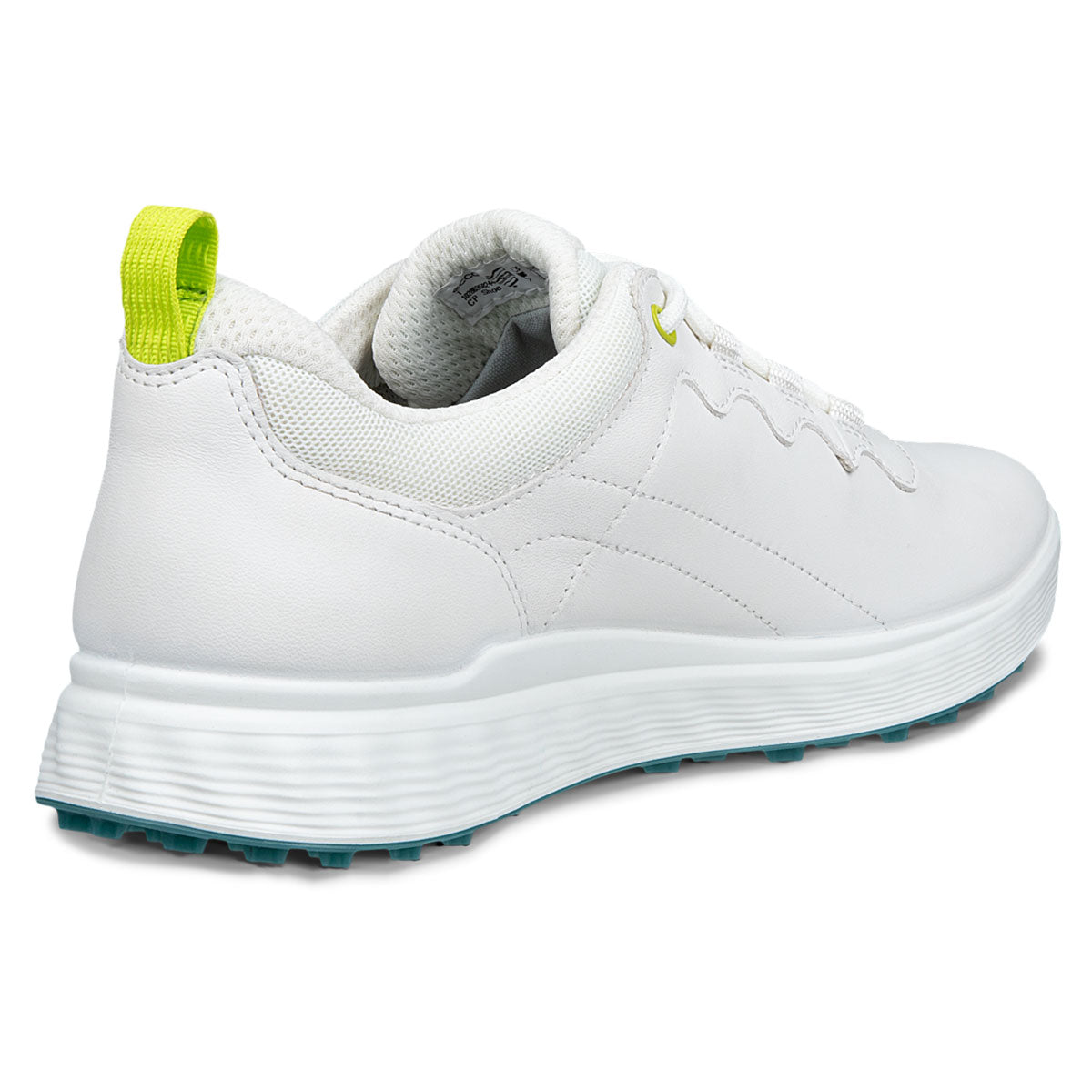 Ecco Women's S Casual Sport Golf Shoes White/Lime Punch