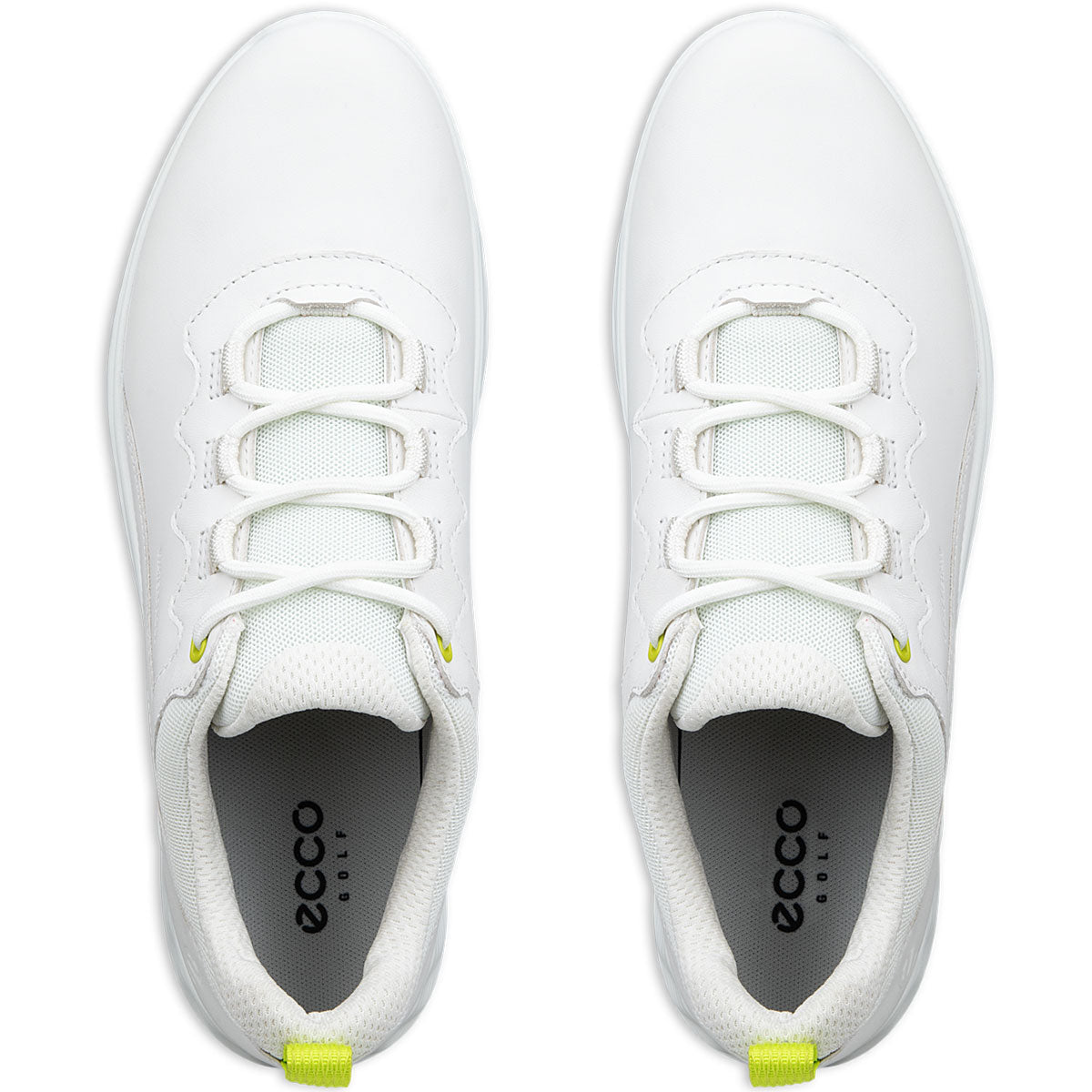 Ecco Women's S Casual Sport Golf Shoes White/Lime Punch
