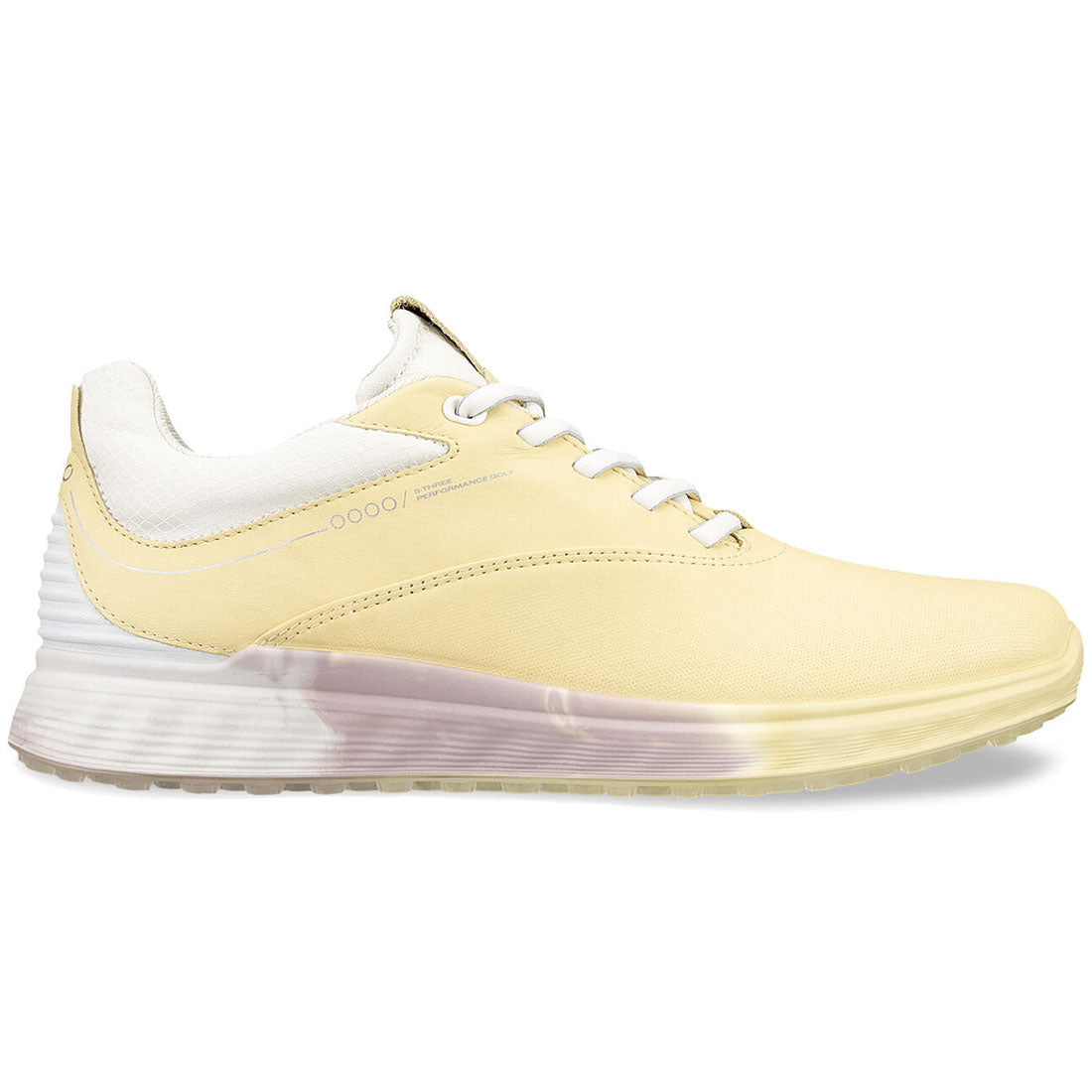 Ecco Women's S-Three Golf Shoes Straw/White