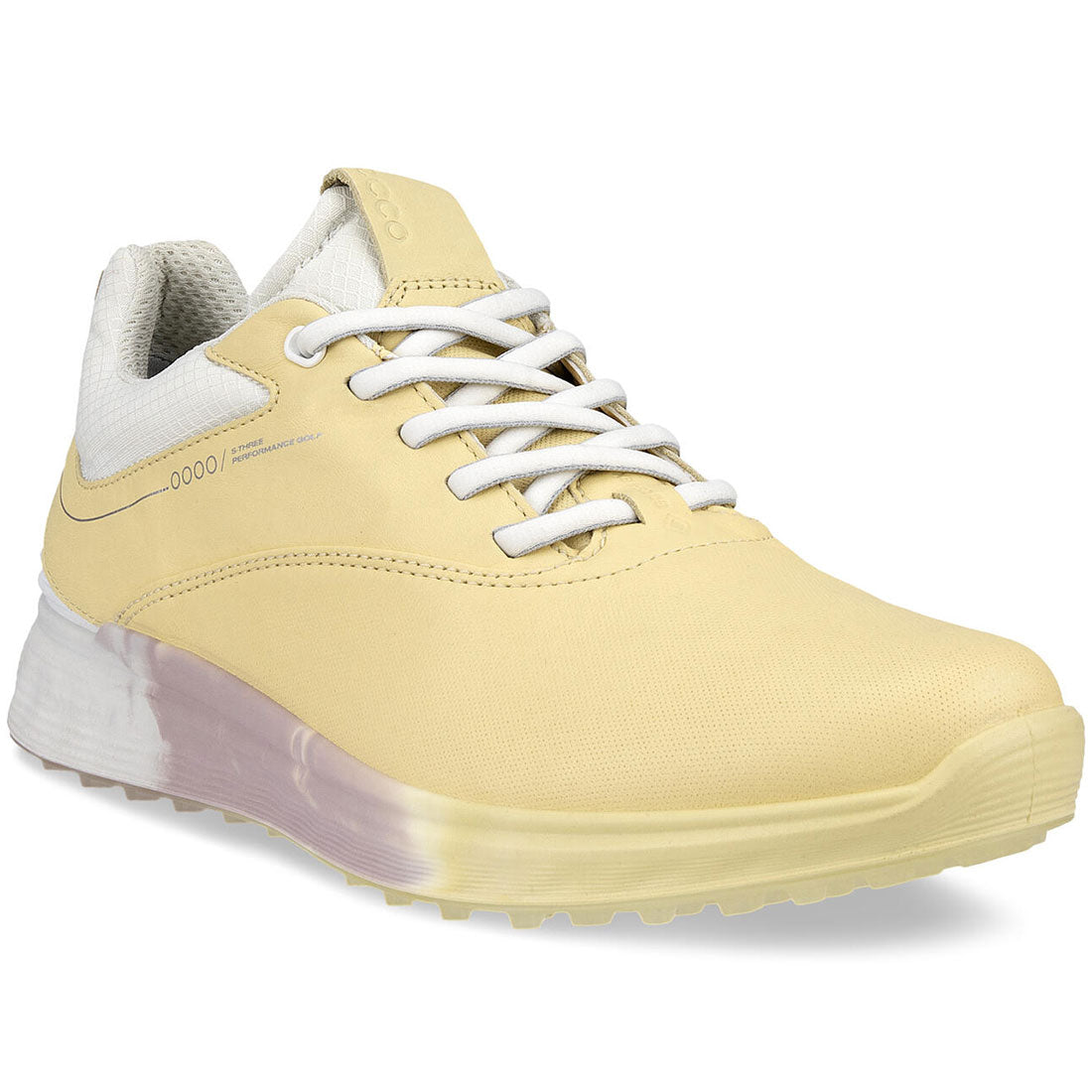 Ecco Women's S-Three Golf Shoes Straw/White