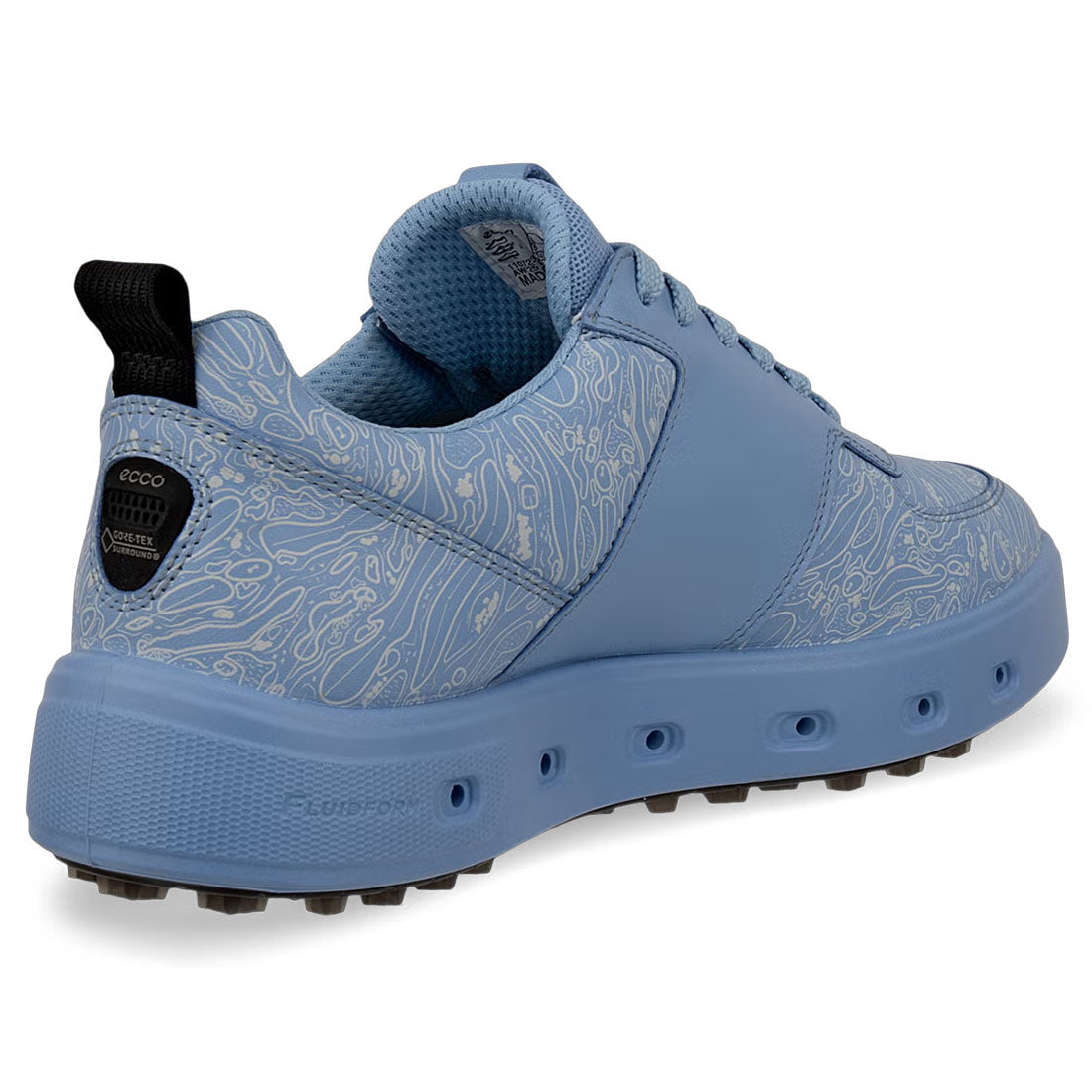 Ecco Women's Street 720 Leather Gore-Tex Golf Shoes Blue/White