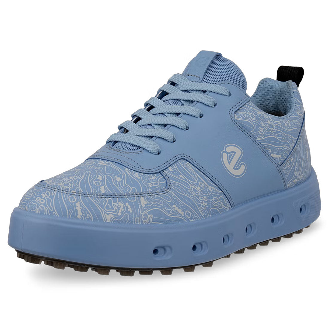 Ecco Women's Street 720 Leather Gore-Tex Golf Shoes Blue/White