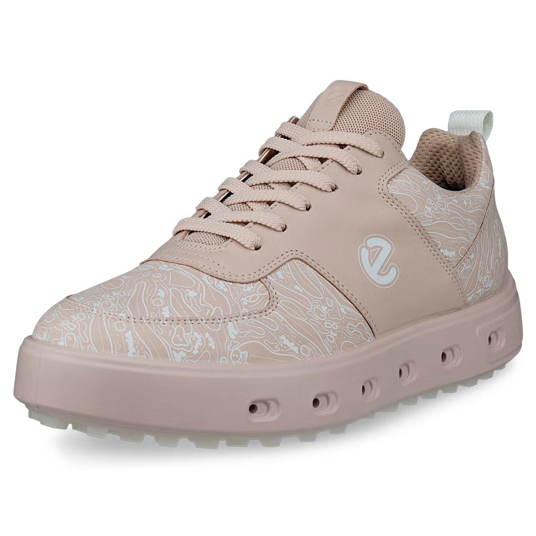 Ecco Women's Street 720 Leather Gore-Tex Golf Shoes Dusty Pink
