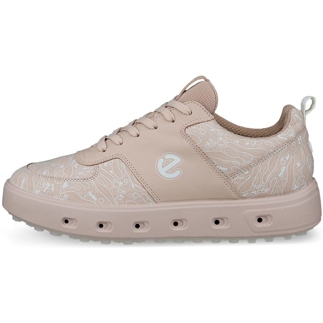 Ecco Women's Street 720 Leather Gore-Tex Golf Shoes Dusty Pink