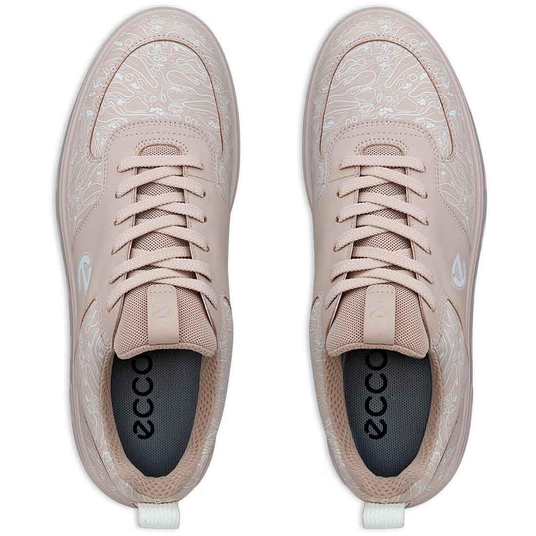 Ecco Women's Street 720 Leather Gore-Tex Golf Shoes Dusty Pink