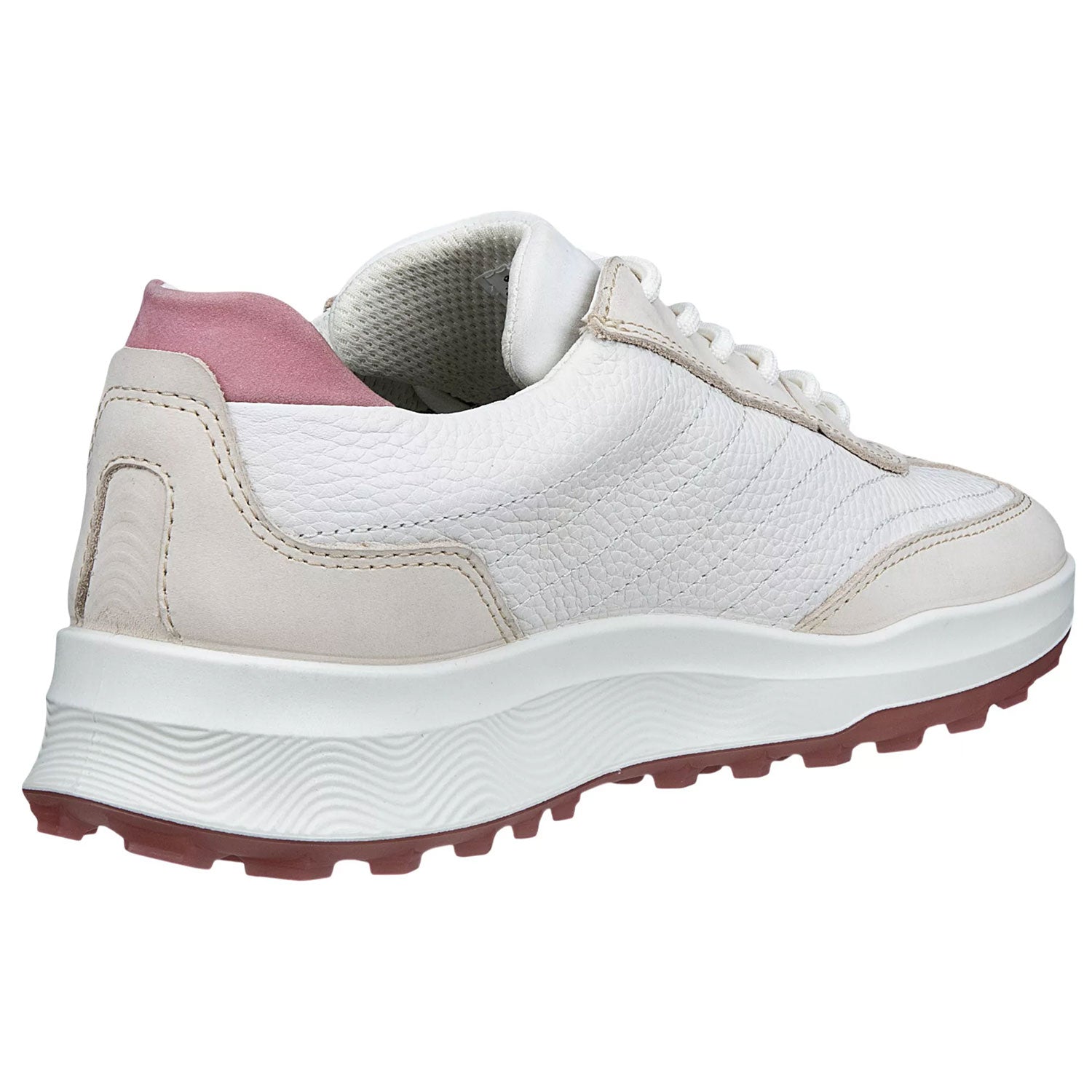 Ecco Women's Street Vibe Golf Shoes Off White/Rose – Golf Discount