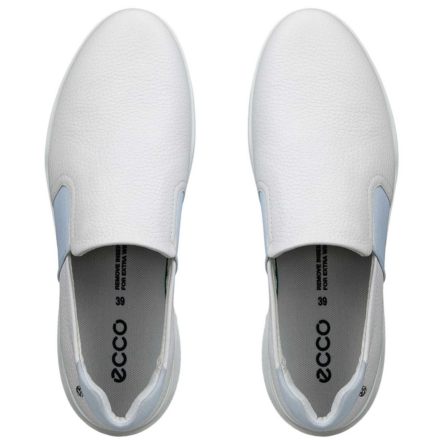 Ecco Women's Street Vibe Slip-on Golf Shoes White/Blue