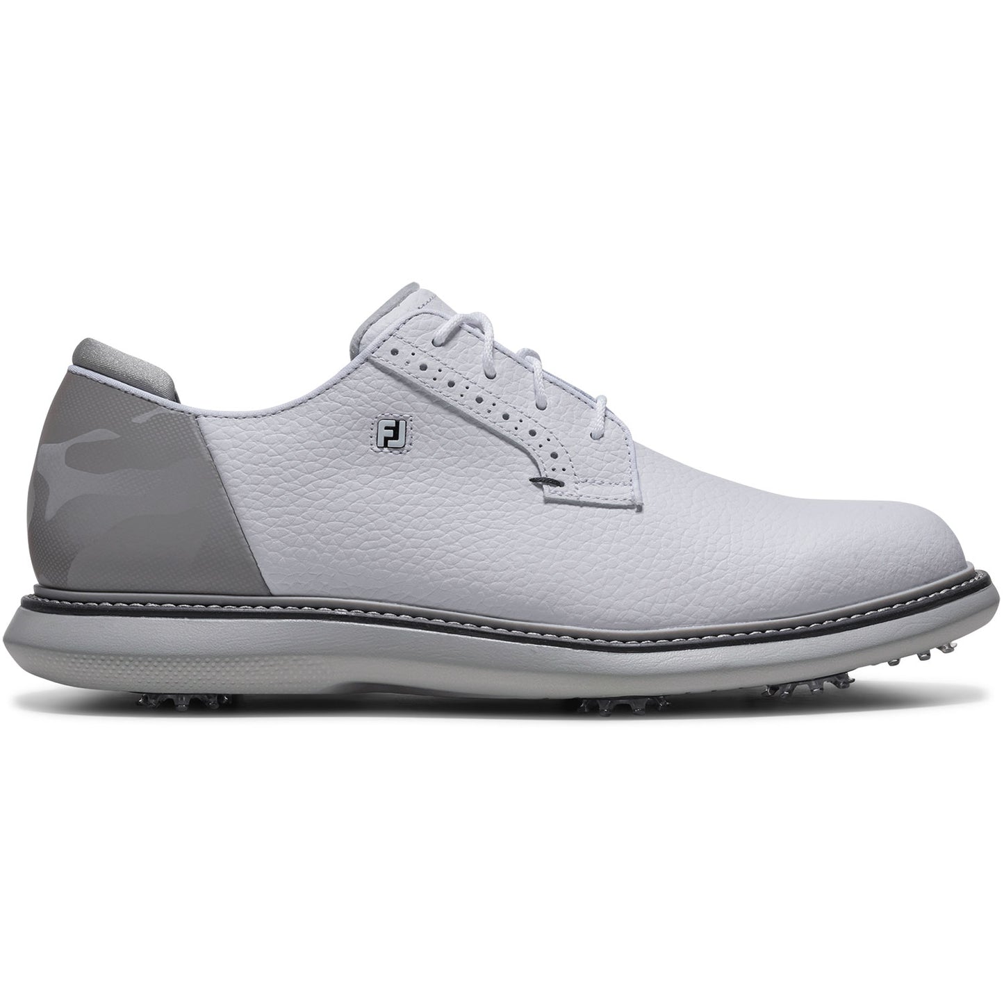 FootJoy FJ Traditions Blucher Golf Shoes White/Grey Camo