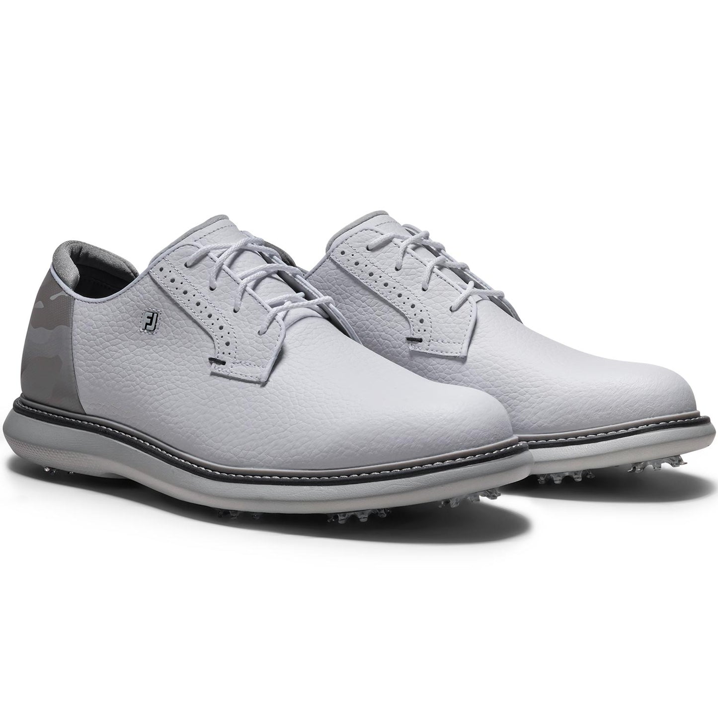 FootJoy FJ Traditions Blucher Golf Shoes White/Grey Camo