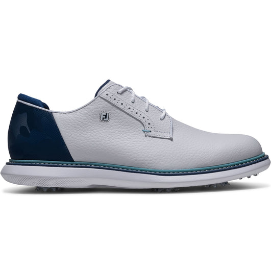 FootJoy FJ Traditions Blucher Golf Shoes White/Navy Camo/Marine