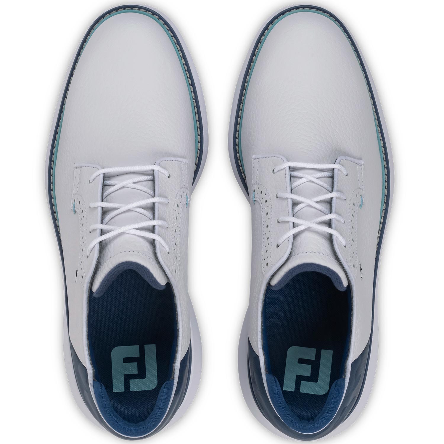 FootJoy FJ Traditions Blucher Golf Shoes White/Navy Camo/Mar