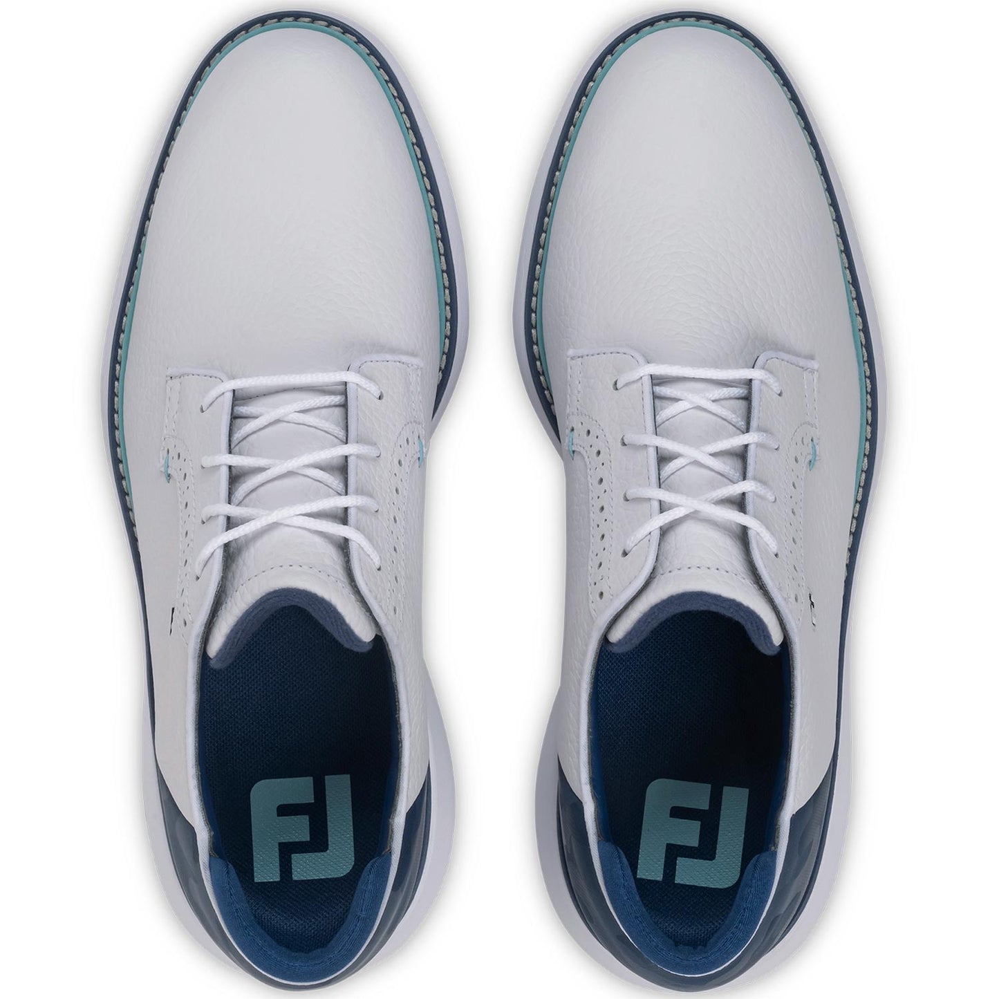 FootJoy FJ Traditions Blucher Golf Shoes White/Navy Camo/Marine