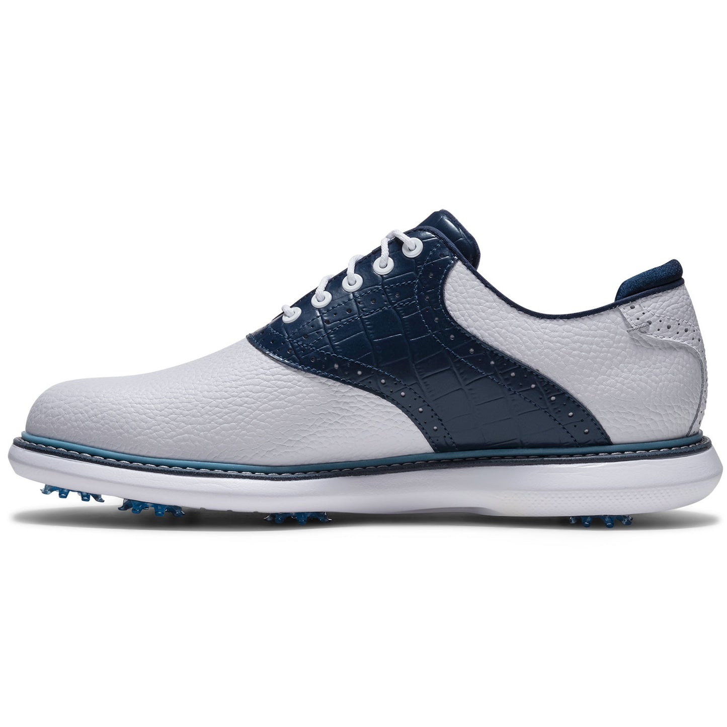 FootJoy FJ Traditions Saddle Golf Shoes White/Peacoat/Marine