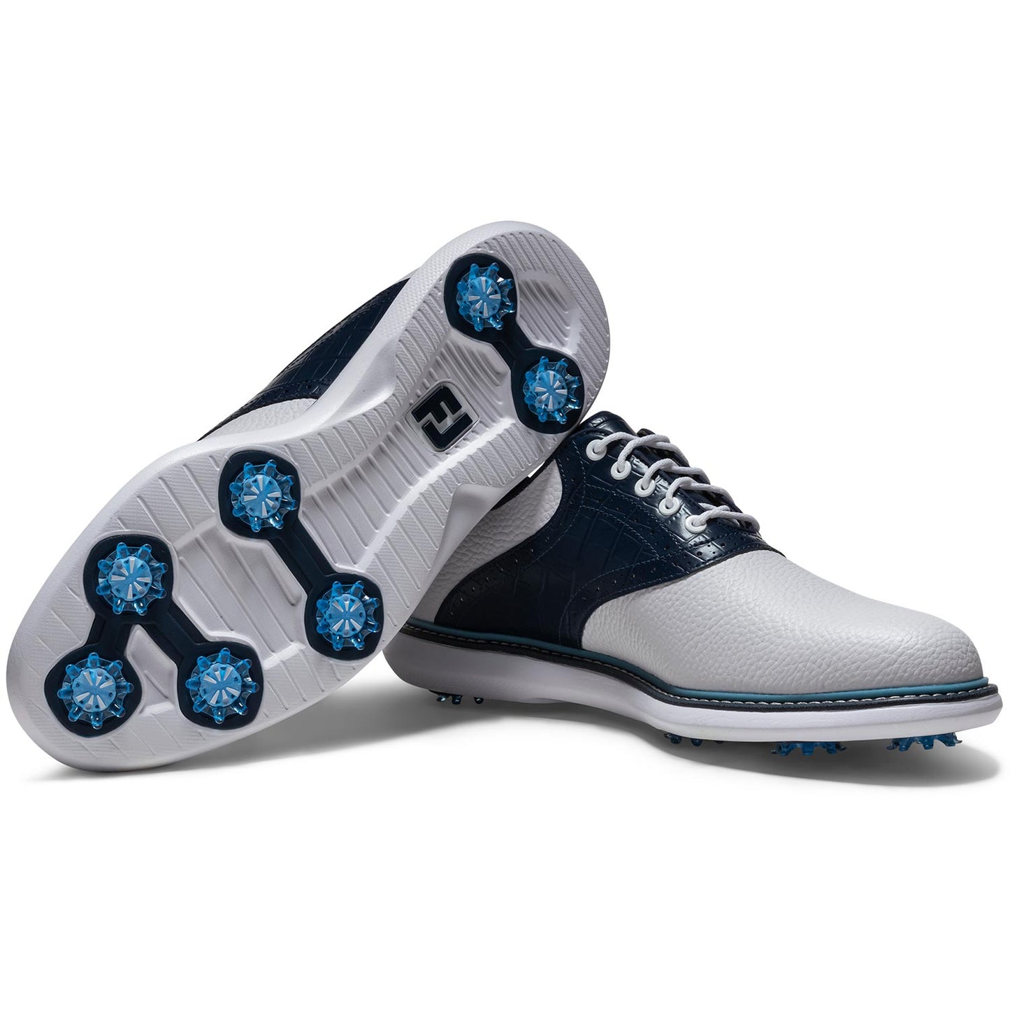 FootJoy FJ Traditions Saddle Golf Shoes White/Peacoat/Marine