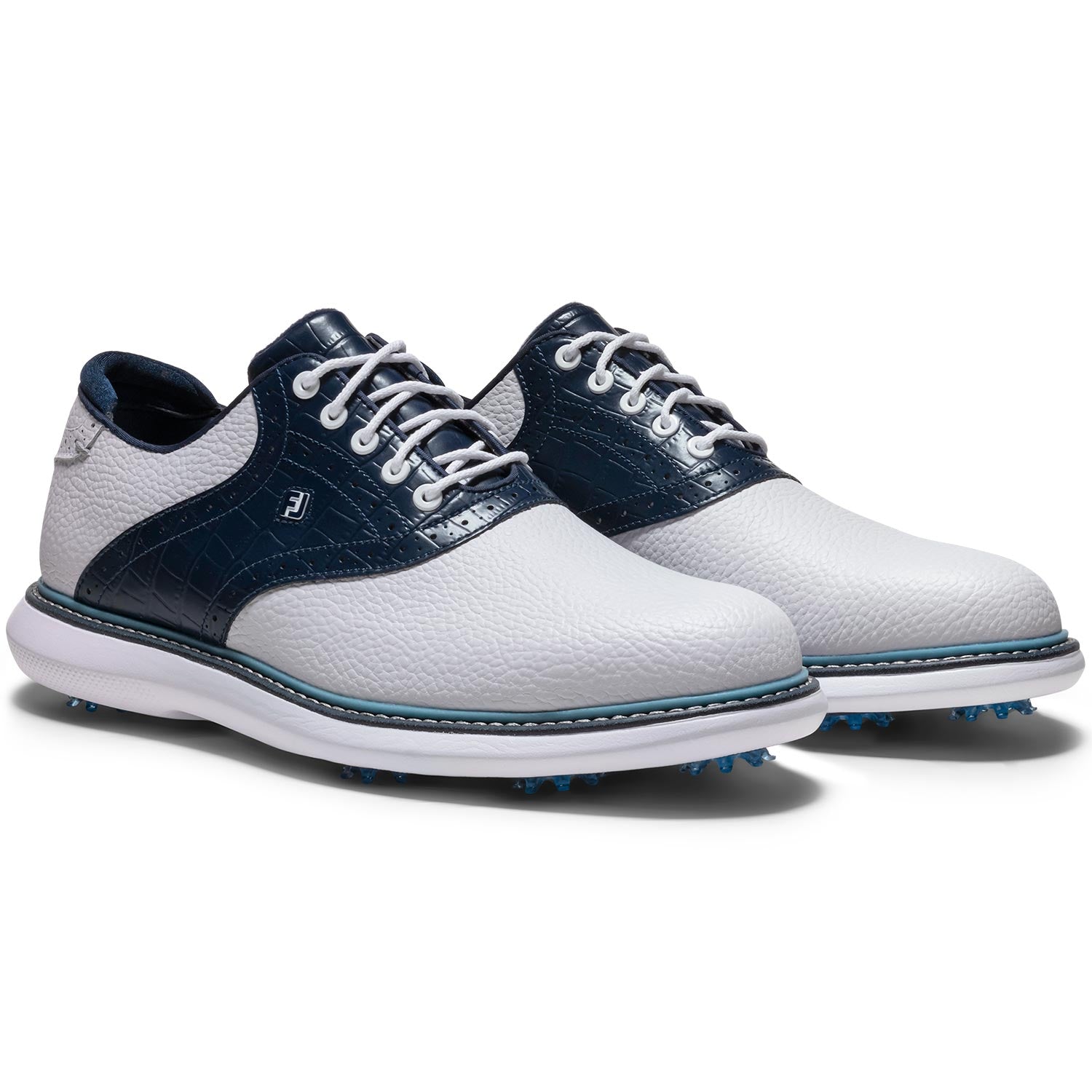 FootJoy FJ Traditions Saddle Golf Shoes White/Peacoat/Marine