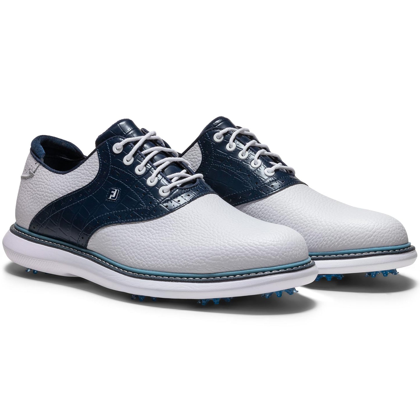 FootJoy FJ Traditions Saddle Golf Shoes White/Peacoat/Marine