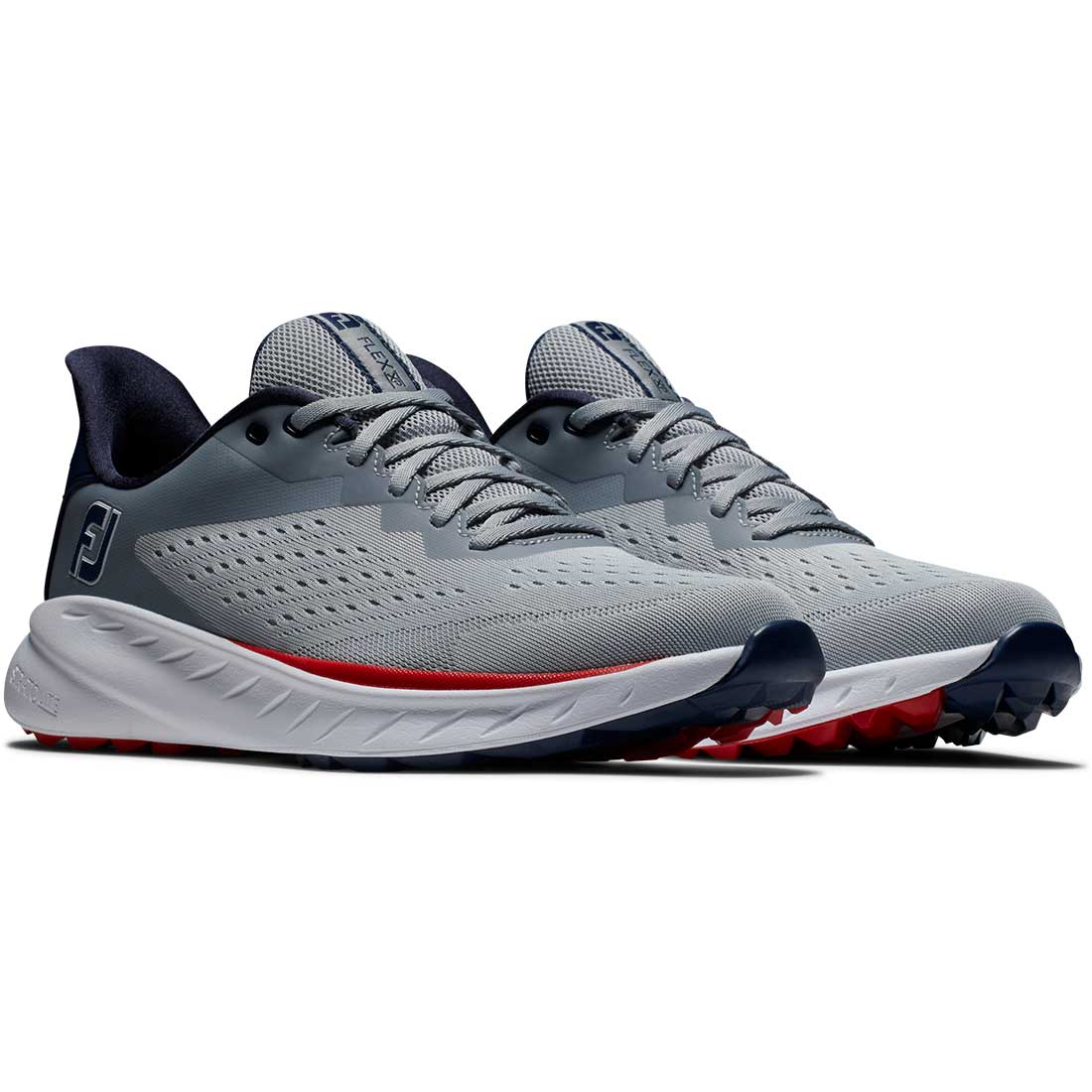 FootJoy FJ Flex XP Golf Shoes Grey/Red