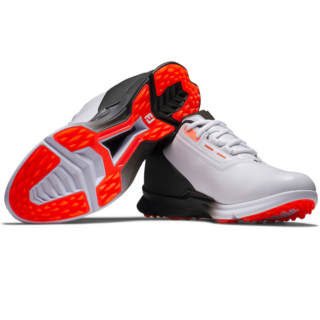 FootJoy FJ Fuel Golf Shoes White/Black/Coral