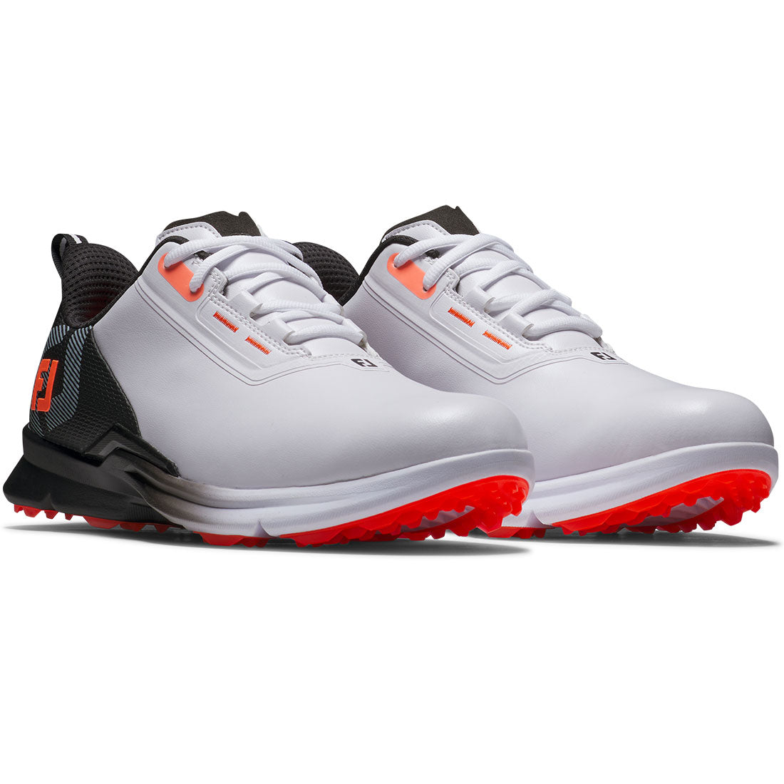 FootJoy FJ Fuel Golf Shoes White/Black/Coral – Golf Discount