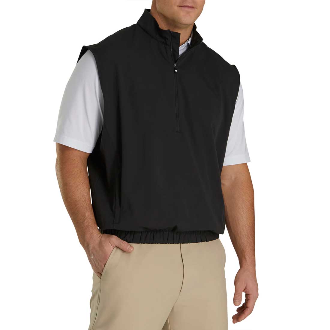 Gilet De Golf FootJoy Homme – 1/2 Zip Lagoon Bleu – Taille M – Neuf