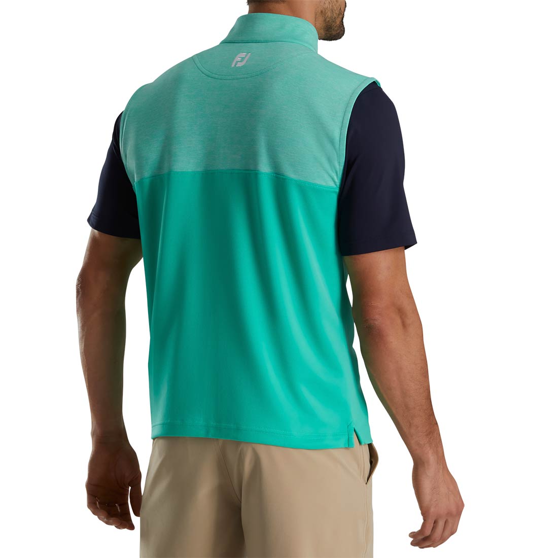 FootJoy Heather Yoke Half Zip Vest