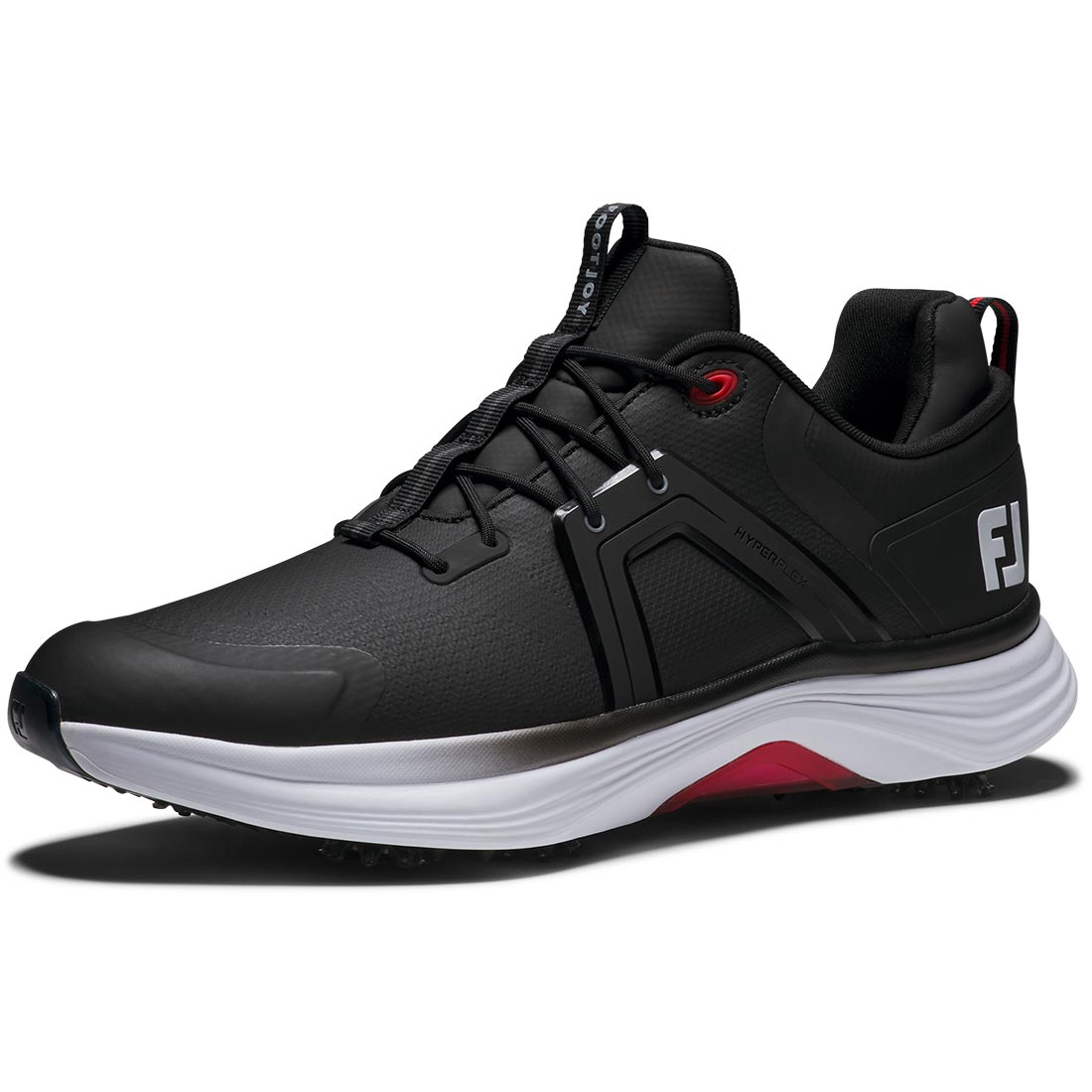 FootJoy HyperFlex Golf Shoes Black/White/Red – Golf Discount