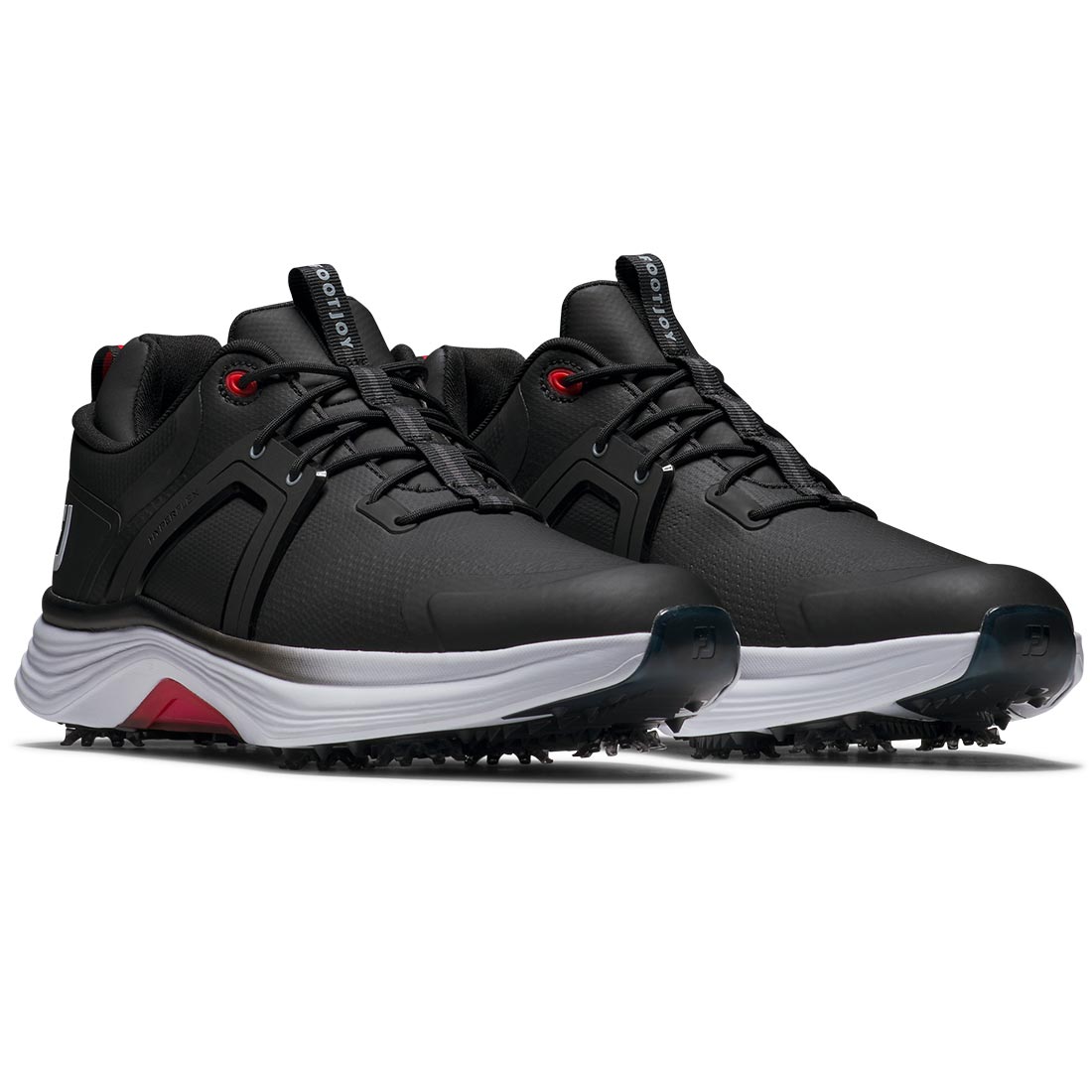 FootJoy HyperFlex Golf Shoes Black/White/Red – Golf Discount