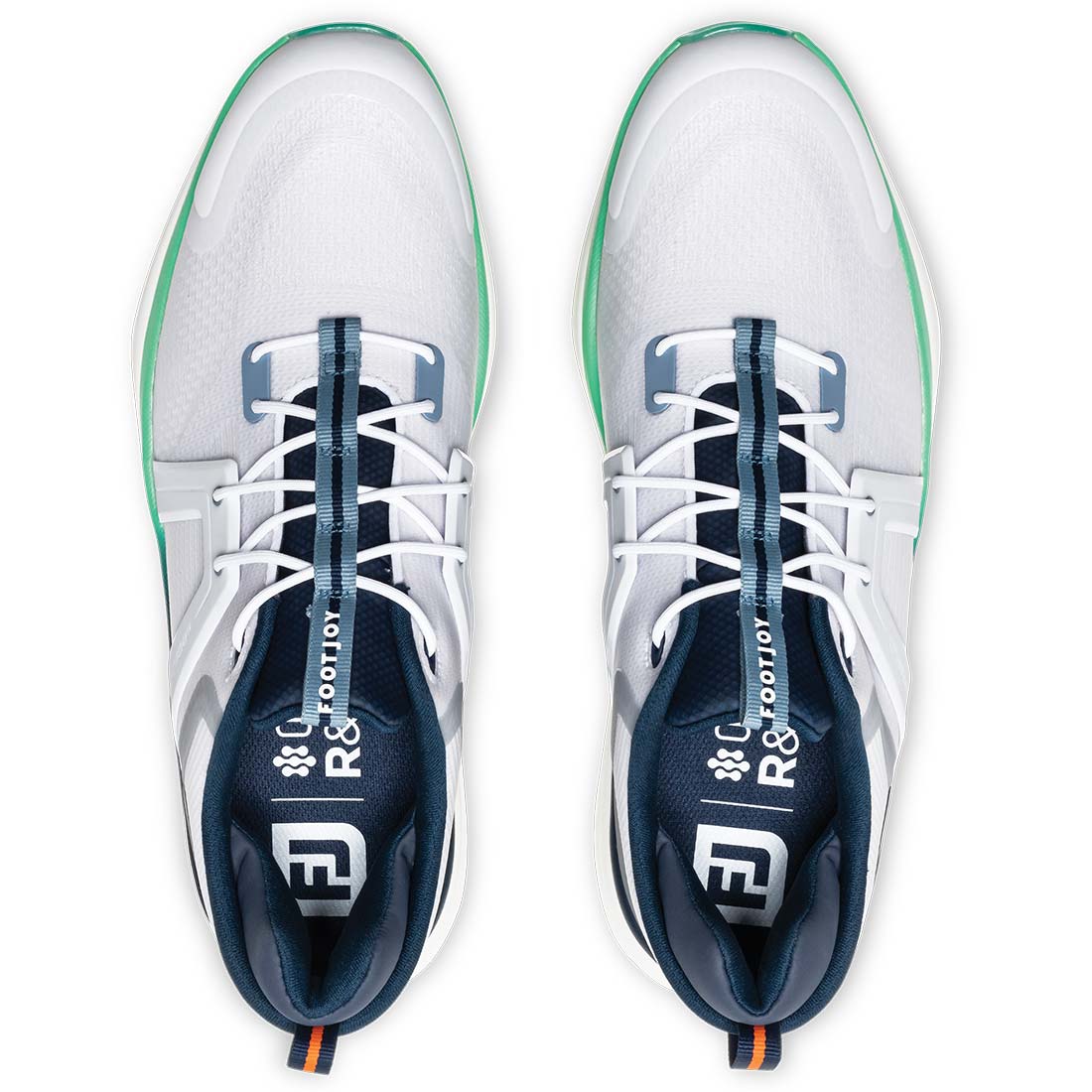 FootJoy HyperFlex Golf Shoes White/Peacoat/Aquamarine – Golf Discount