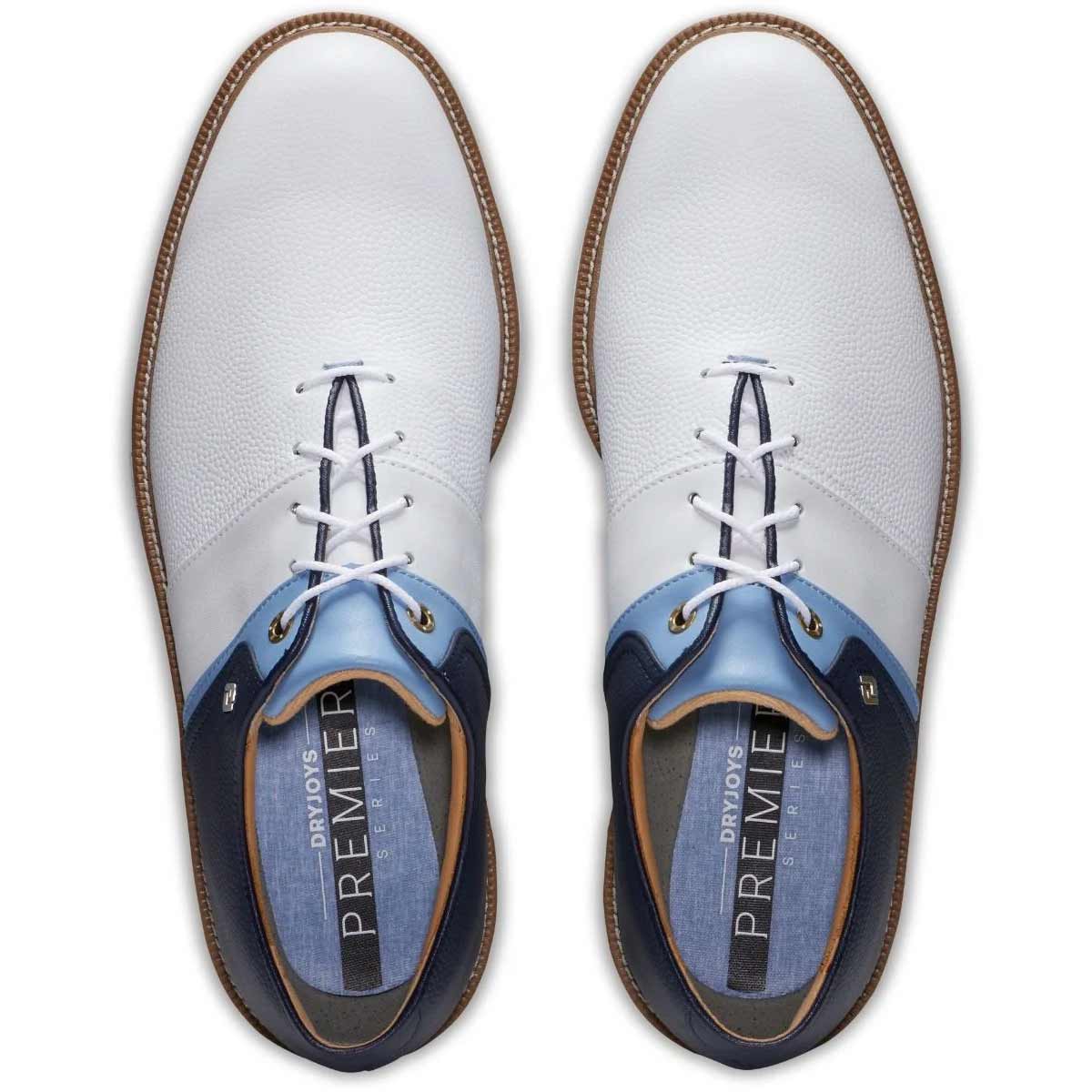 FootJoy Premiere Series Packard Golf Shoes White/Navy