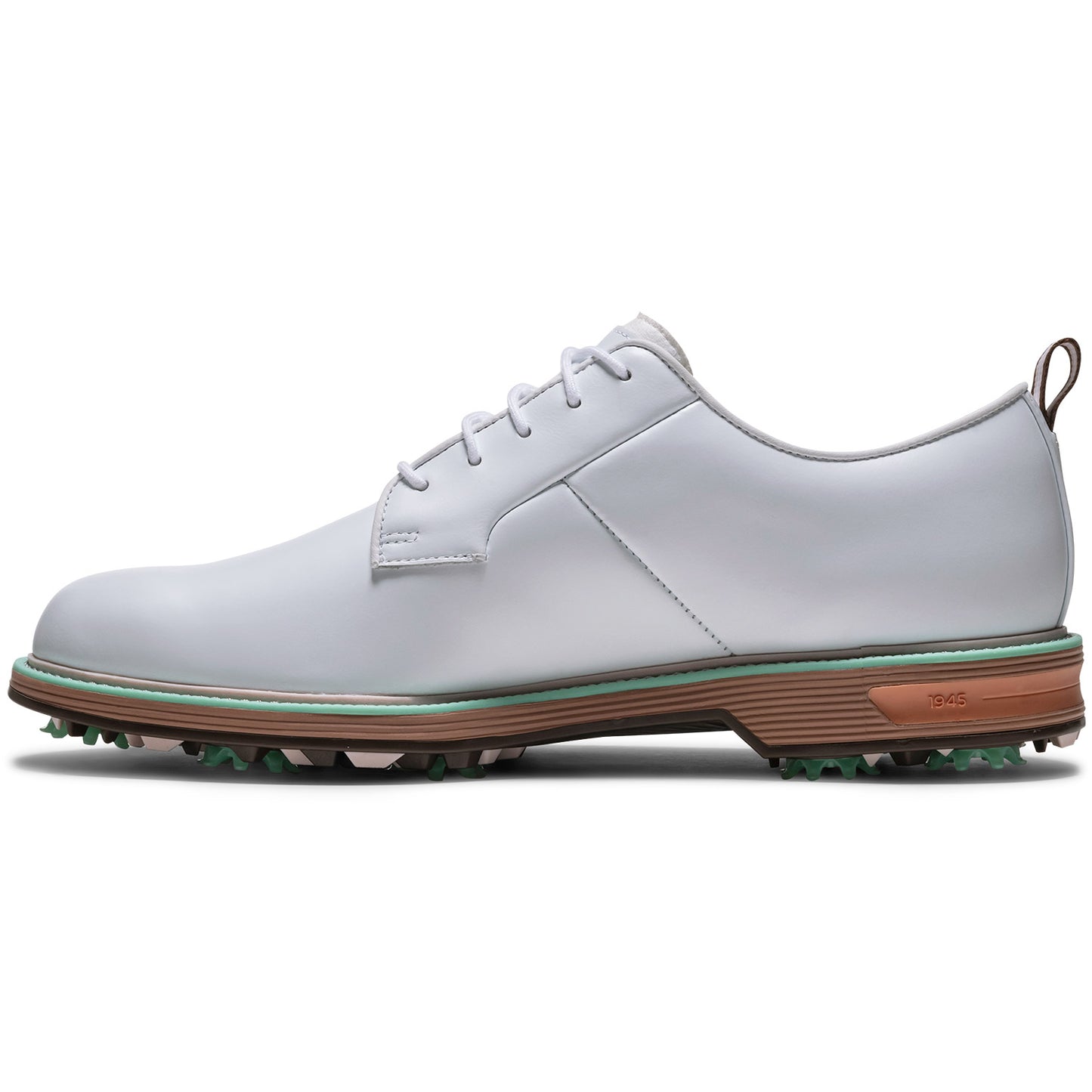 FootJoy Premiere Series Field Golf Shoes White/Chestnut/Aqua Marine