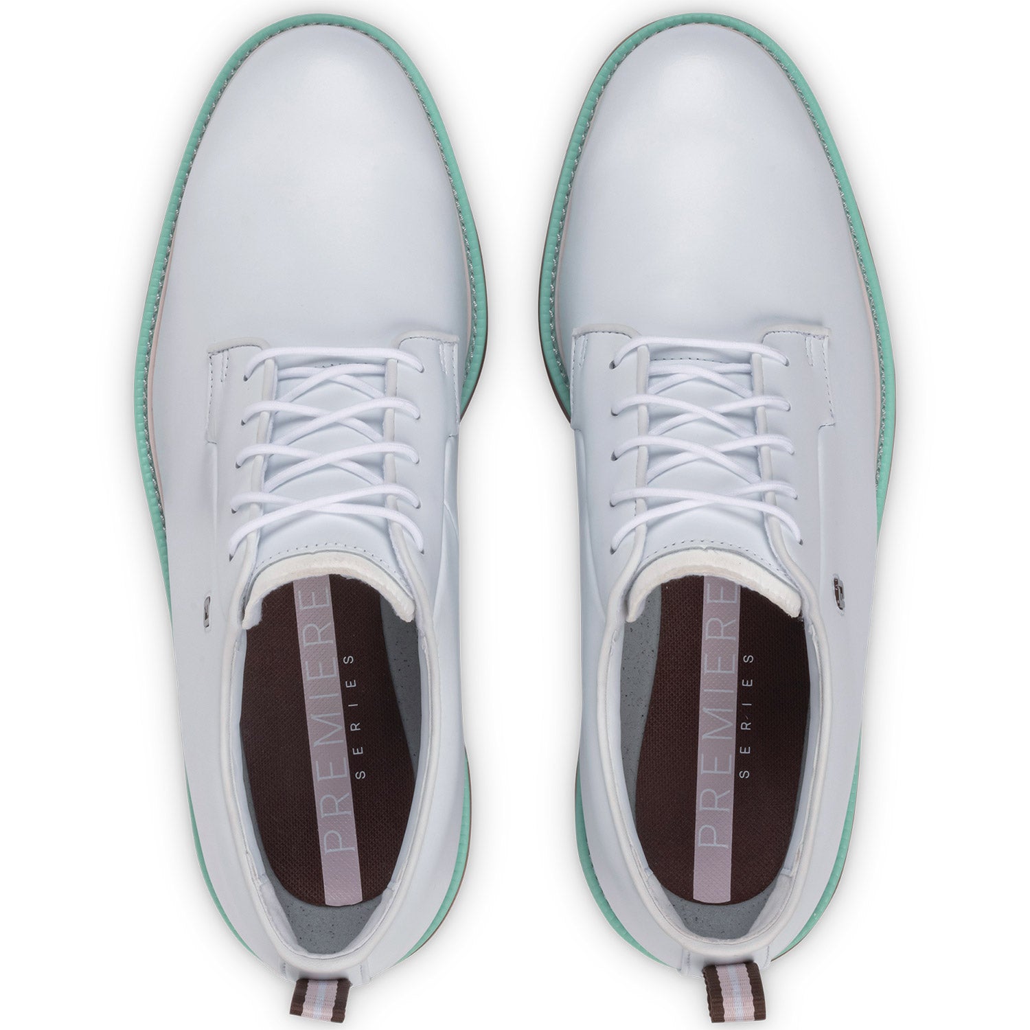 【新品未使用】FOOTJOY PREMIERE SERIES 6.5 FootJoy Premiere Series Field Golf Shoes White/Chestnut/Aqua
