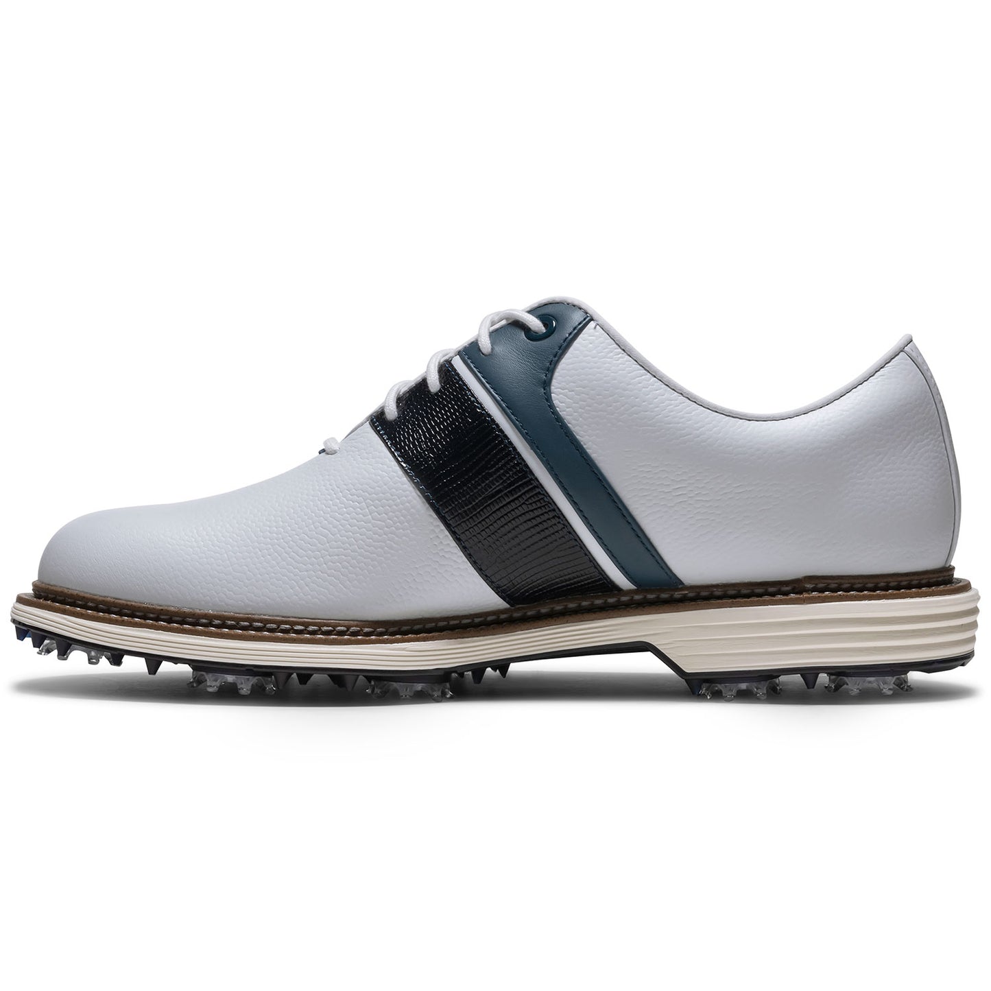 FootJoy Premiere Series Packard Golf Shoes White/Pageant Blue/Denim