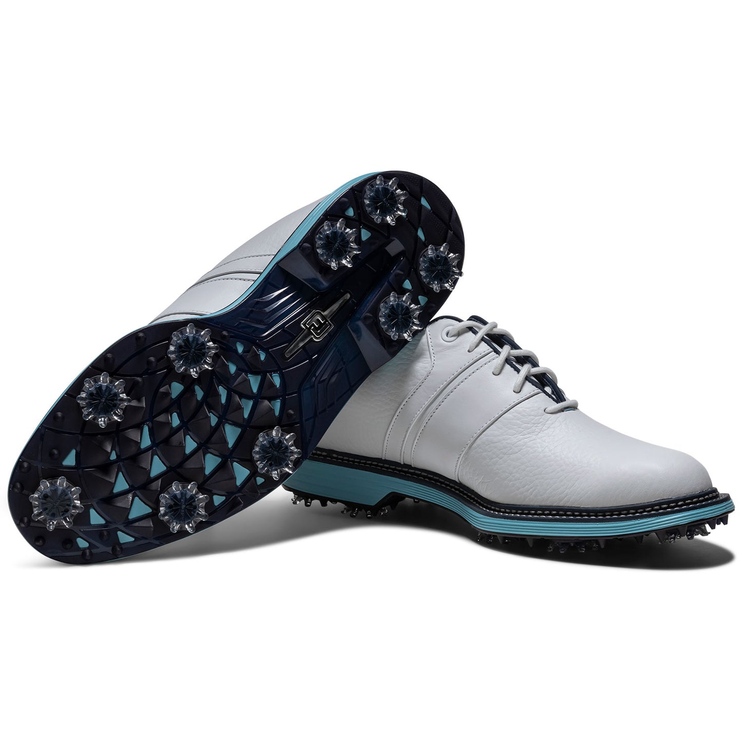 FootJoy Premiere Series Packard Golf Shoes White/Pageant Blue/Retro Blue