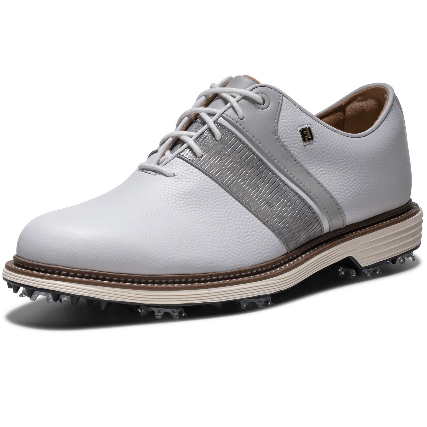 FootJoy Premiere Series Packard Golf Shoes White/Steel Grey/Gunmetal