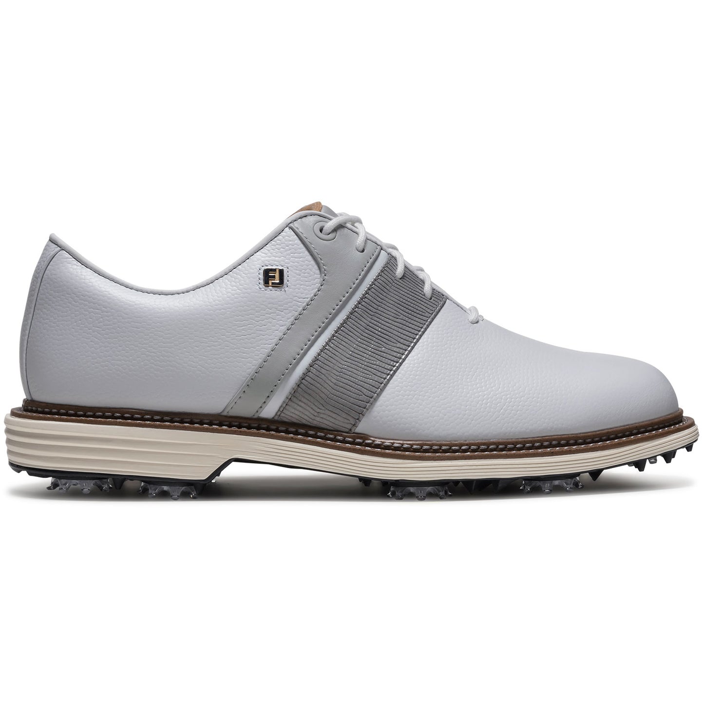 FootJoy Premiere Series Packard Golf Shoes White/Steel Grey/Gunmetal