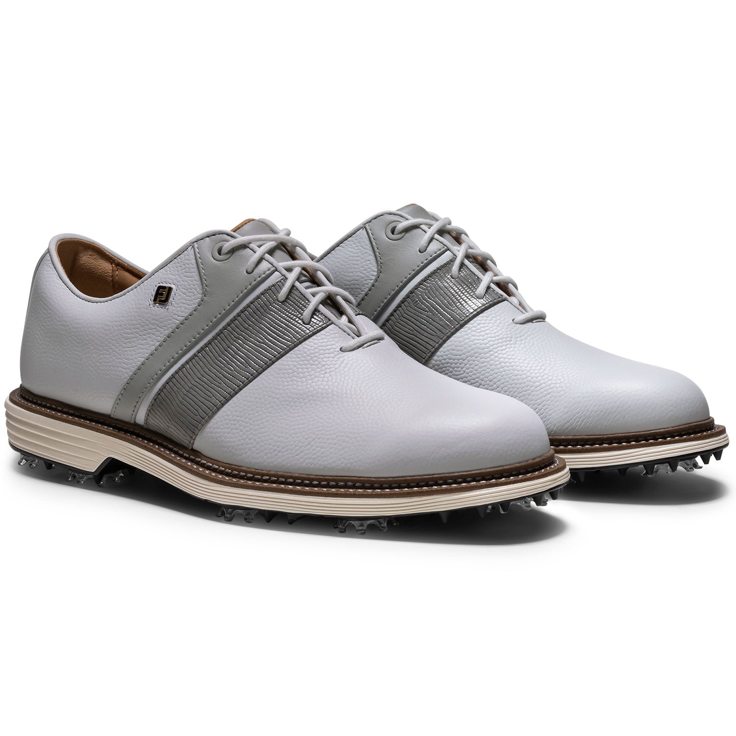 FootJoy R&A ゴルフシューズ ホワイト/グレー FootJoy Premiere Series Packard Golf Shoes White/Steel Grey