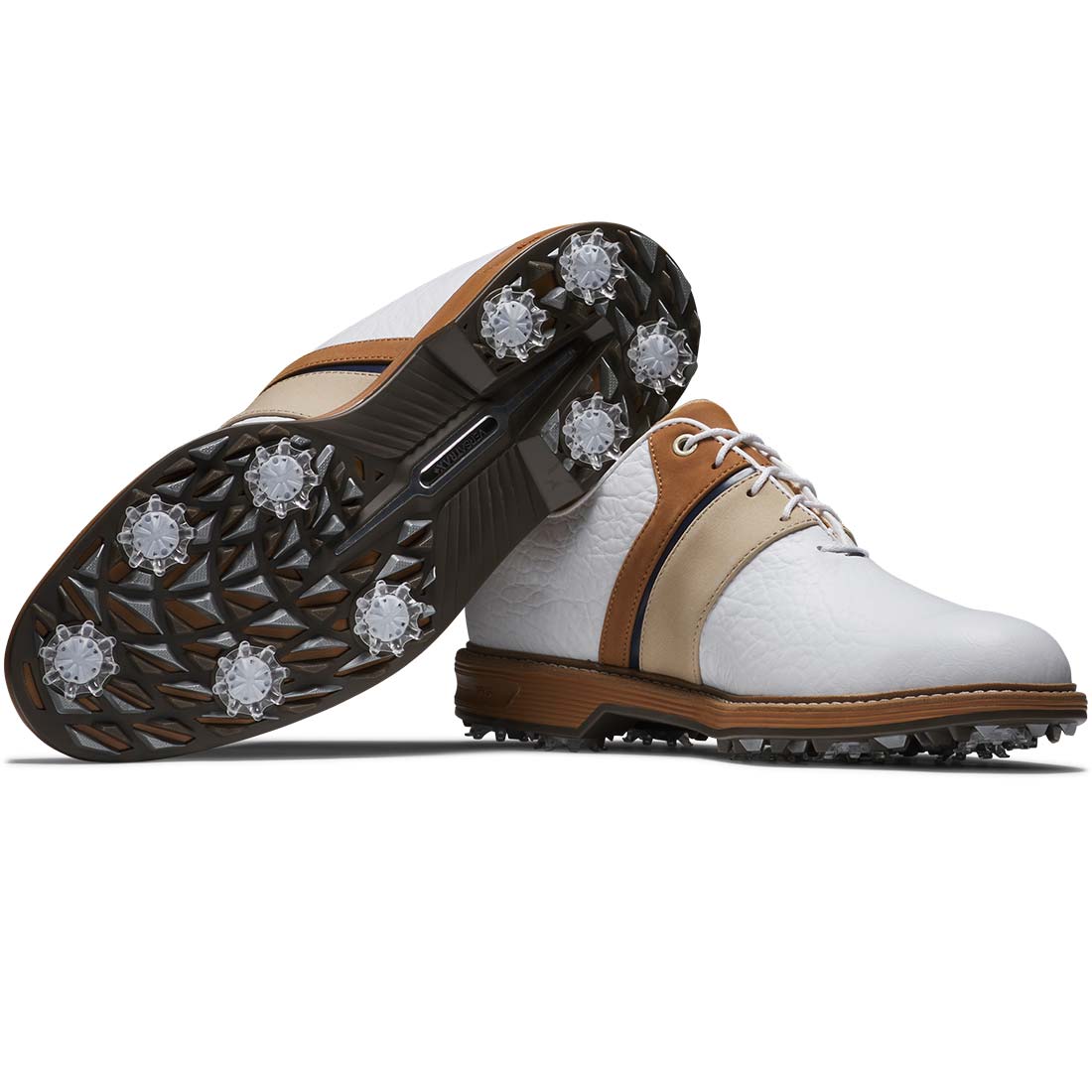 FootJoy Premiere Series Packard LX Golf Shoes White/Khaki