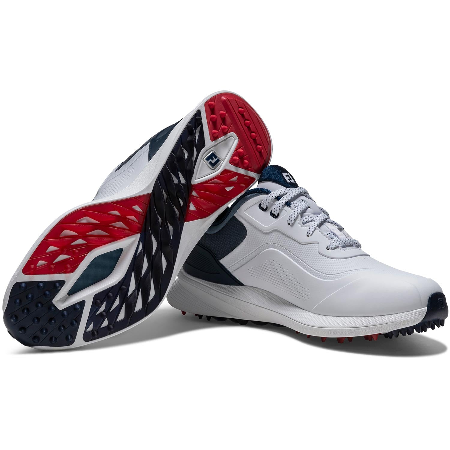 FootJoy Pro/SL Golf Shoes White/Steel Blue/Peacoat – Golf Discount