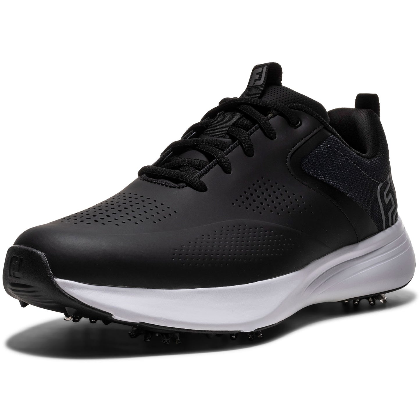FootJoy Qualifier Golf Shoes Black/White/Steel Grey