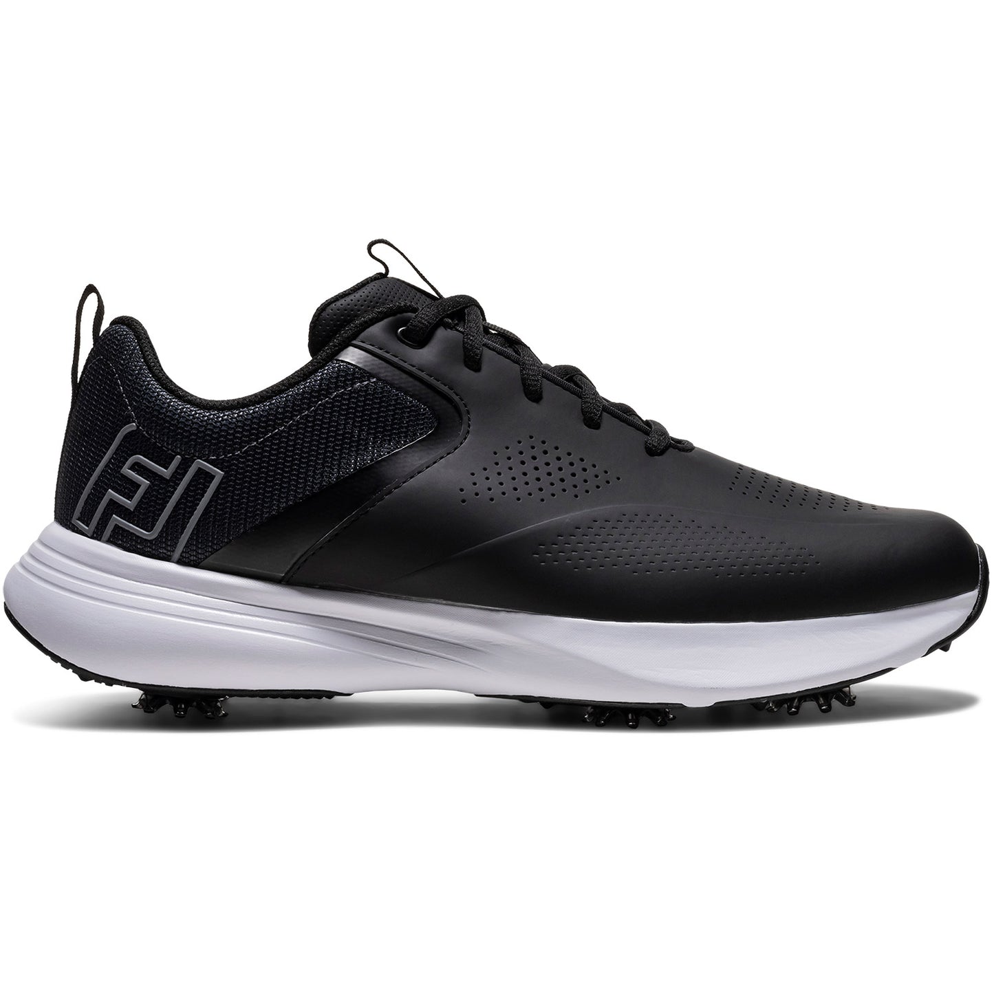 FootJoy Qualifier Golf Shoes Black/White/Steel Grey