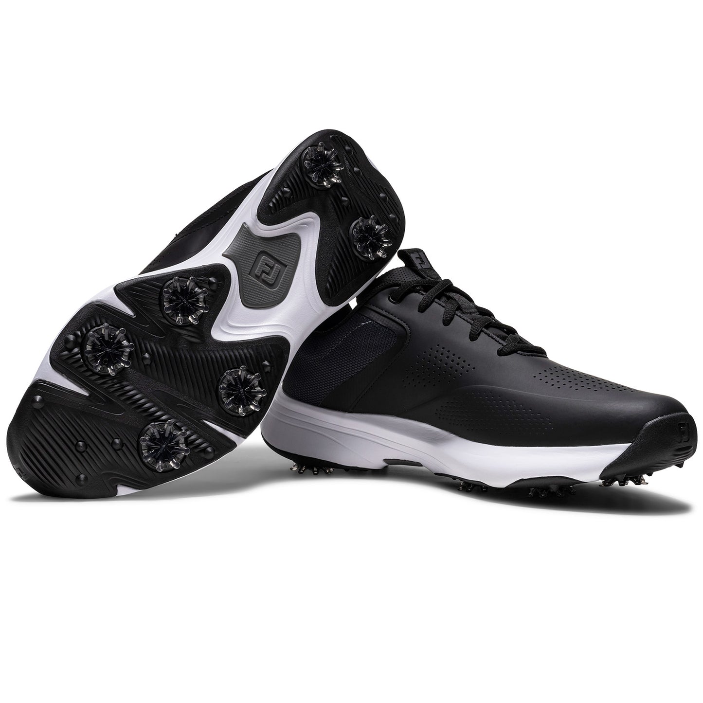 FootJoy Qualifier Golf Shoes Black/White/Steel Grey