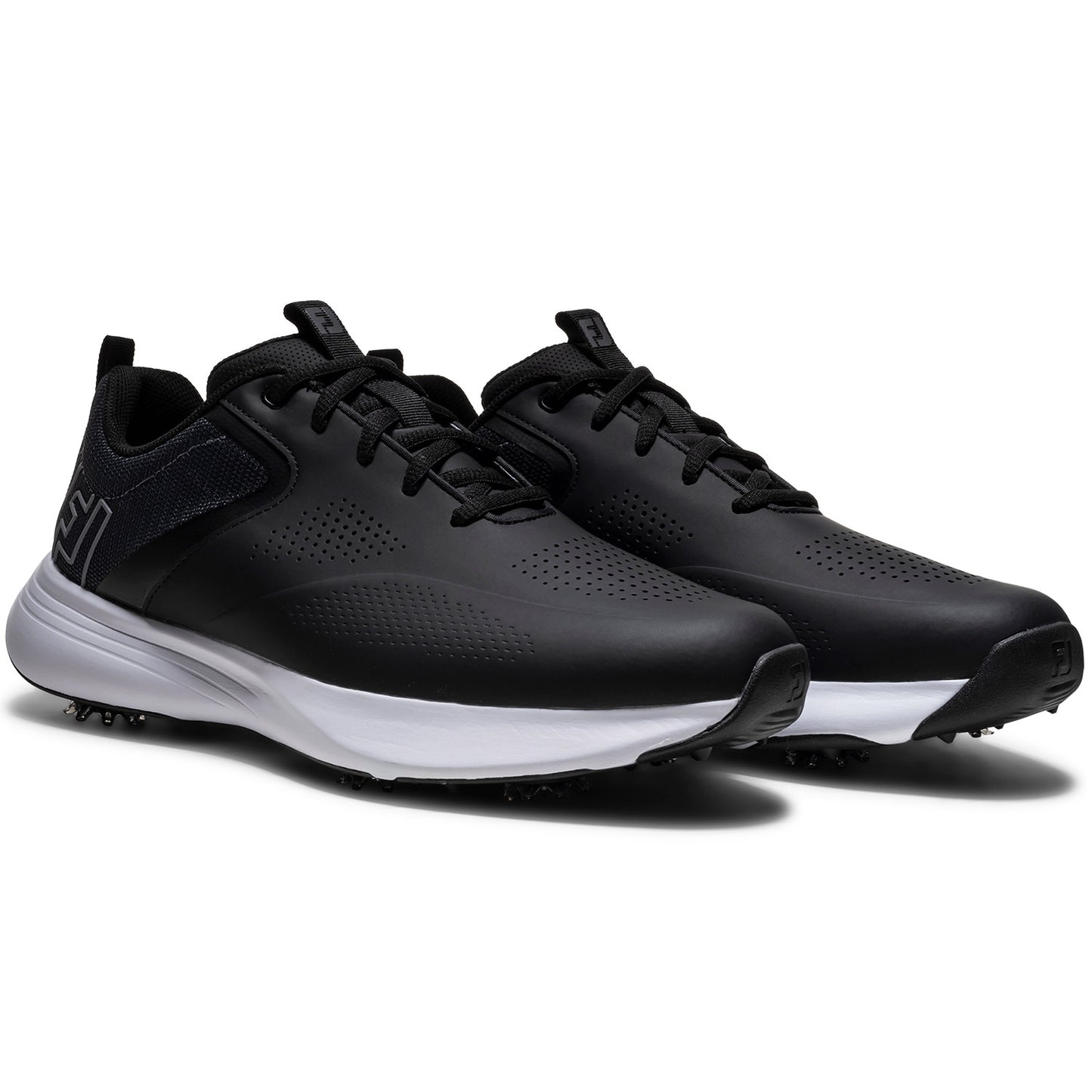 FootJoy Qualifier Golf Shoes Black/White/Steel Grey