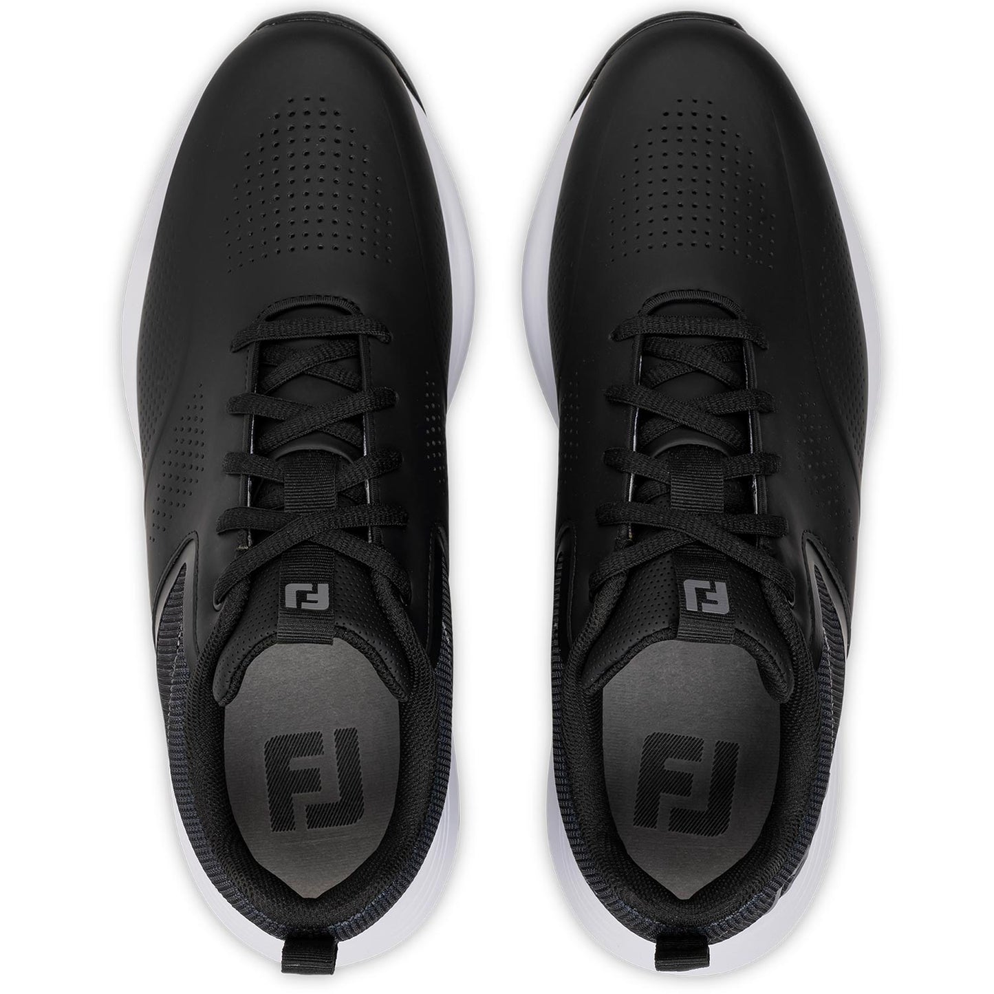 FootJoy Qualifier Golf Shoes Black/White/Steel Grey