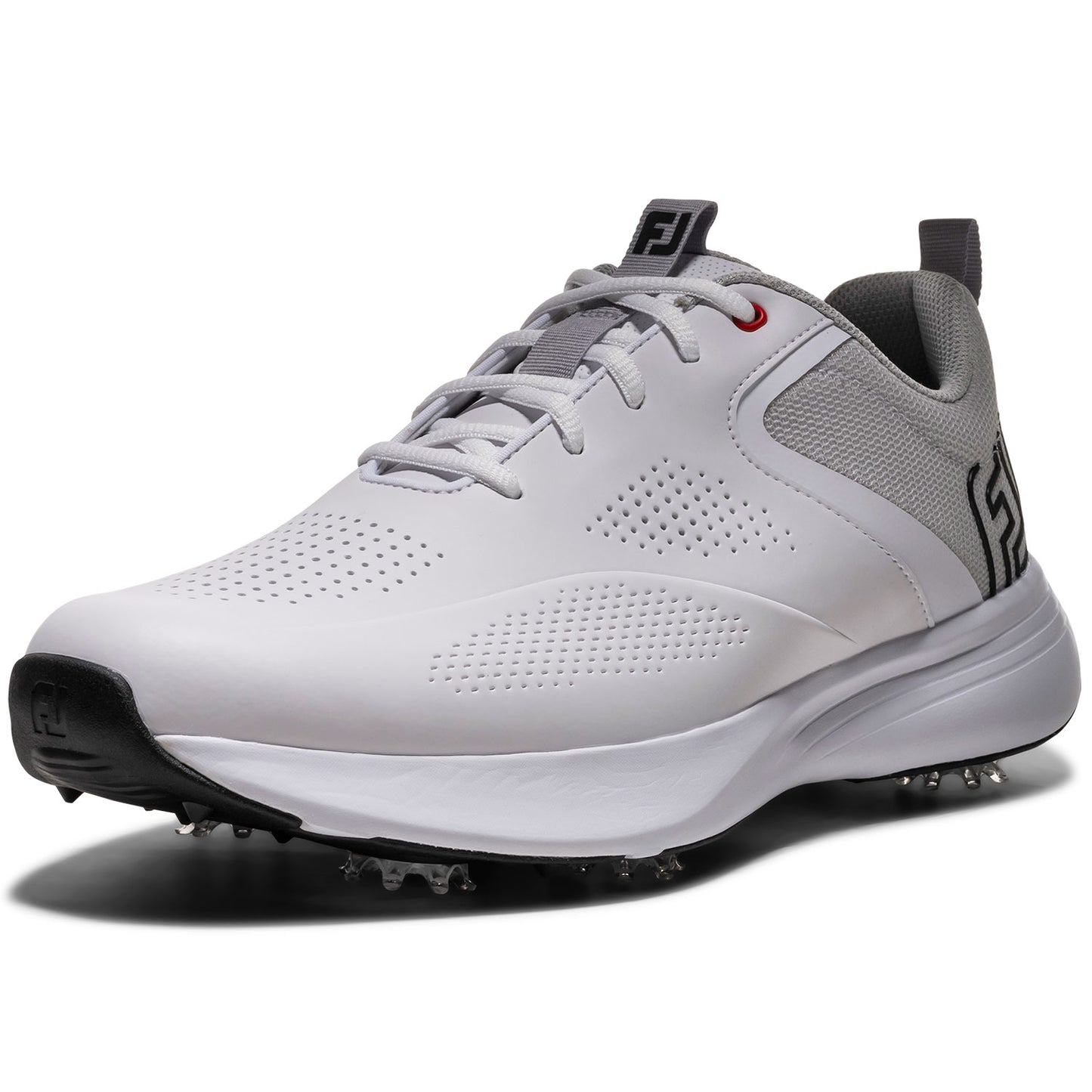 FootJoy Qualifier Golf Shoes White/Black/High Risk Red