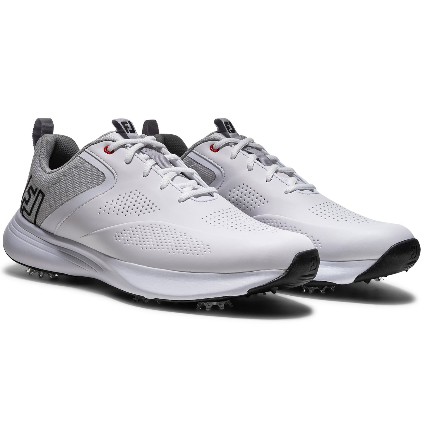 FootJoy Qualifier Golf Shoes White/Black/High Risk Red