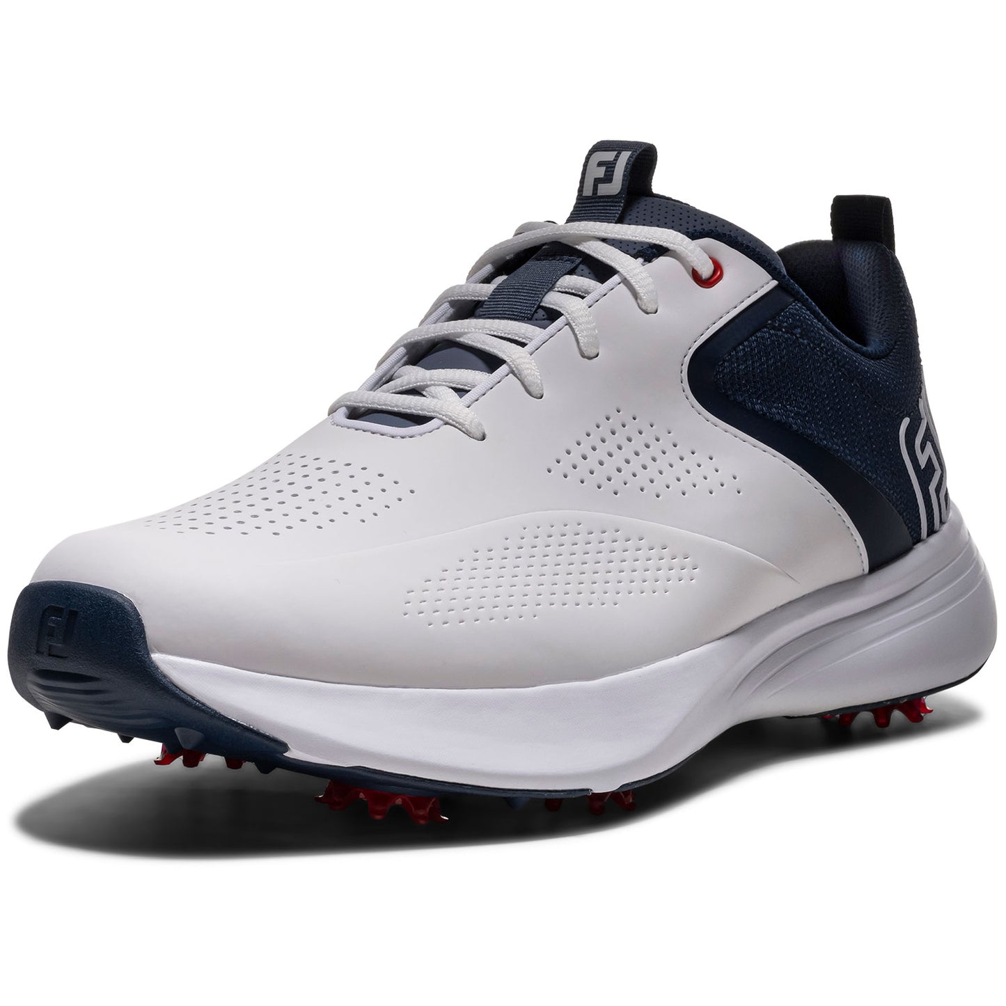 FootJoy Qualifier Golf Shoes White/Pageant Blue/High Risk Red