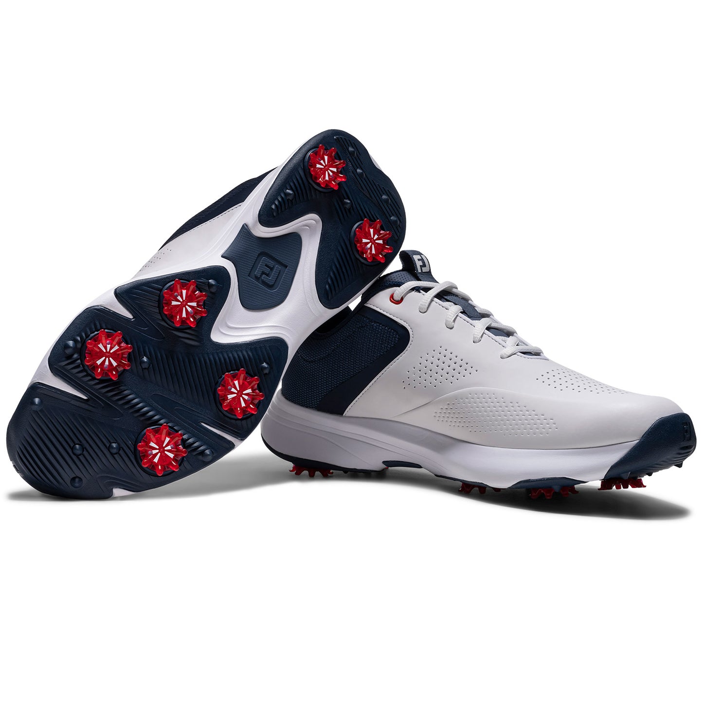 FootJoy Qualifier Golf Shoes White/Pageant Blue/High Risk Red