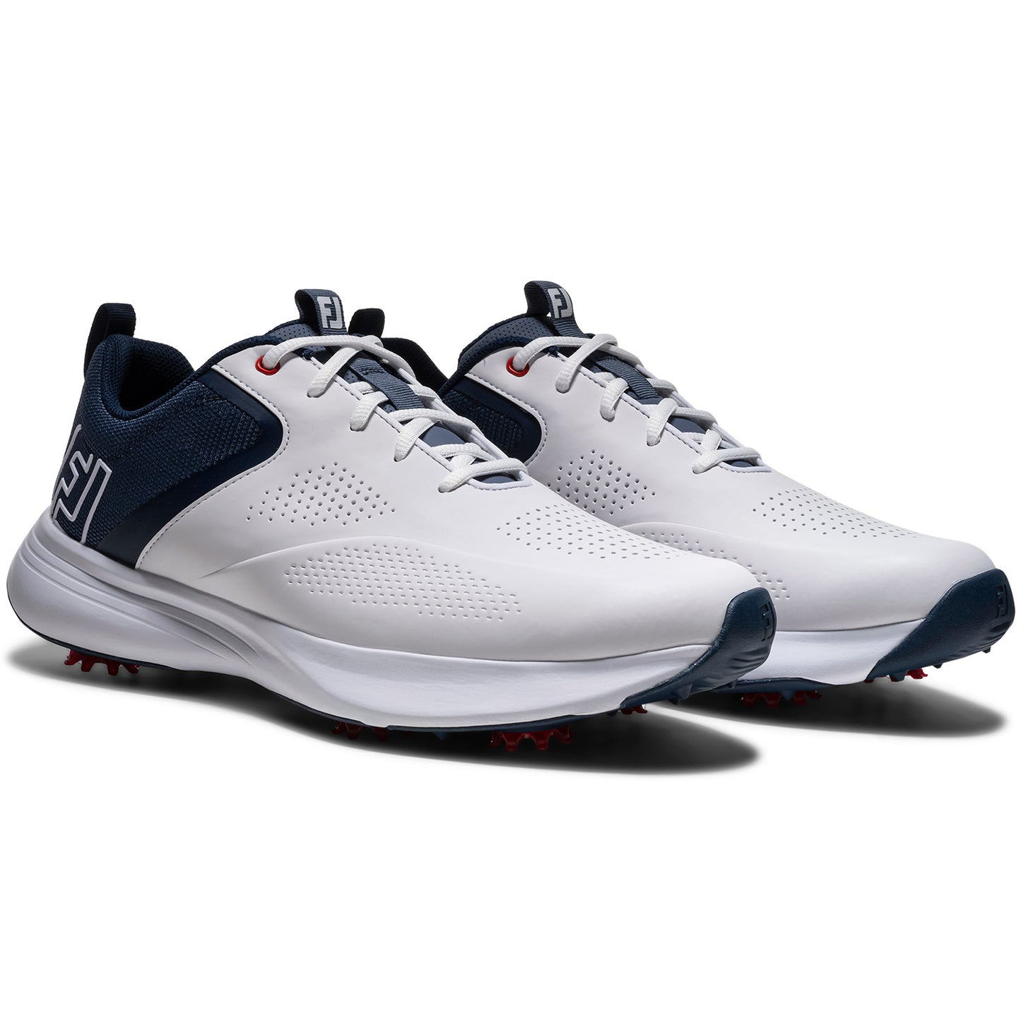 FootJoy Qualifier Golf Shoes White/Pageant Blue/High Risk Red