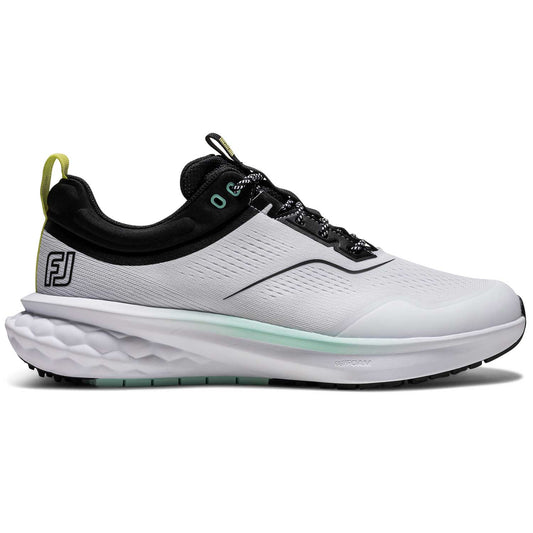 FootJoy Quantum Golf Shoes White/Black/Evening Primrose