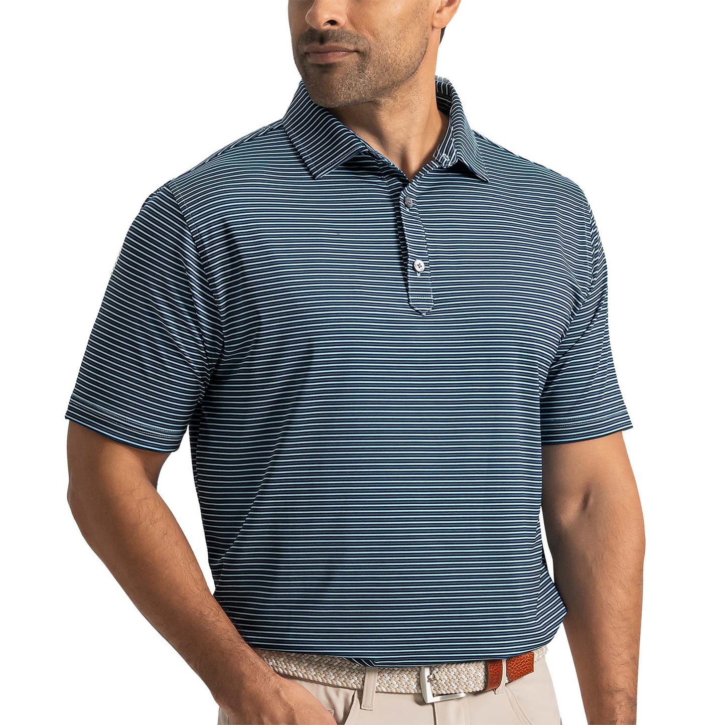 FootJoy Smooth Stripe Lisle Golf Polo
